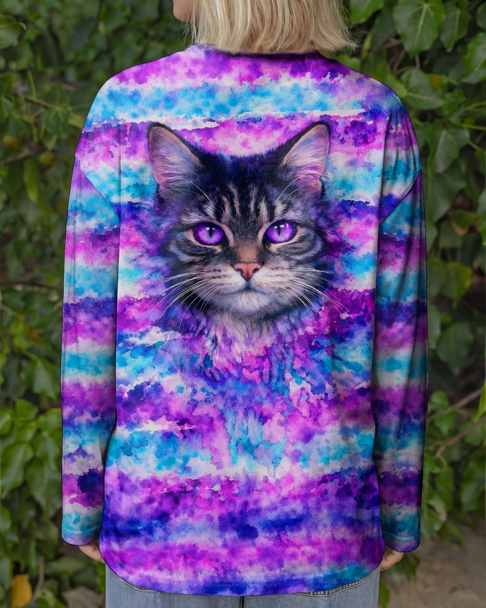 MYSTICAL CAT ALL OVER PRINT - TLNO0903262