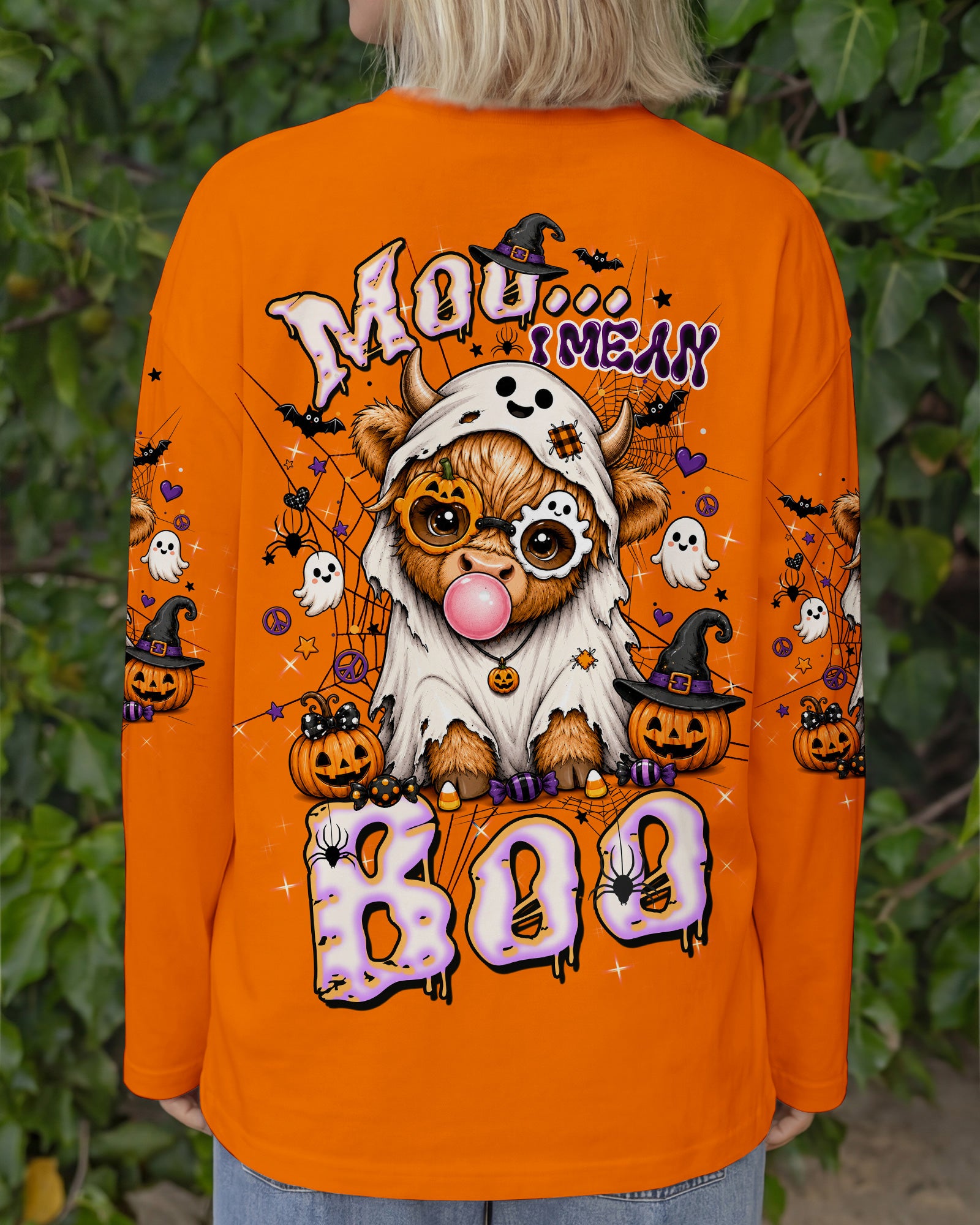 MOO I MEAN BOO HALLOWEEN ALL OVER PRINT - TLTW2007264