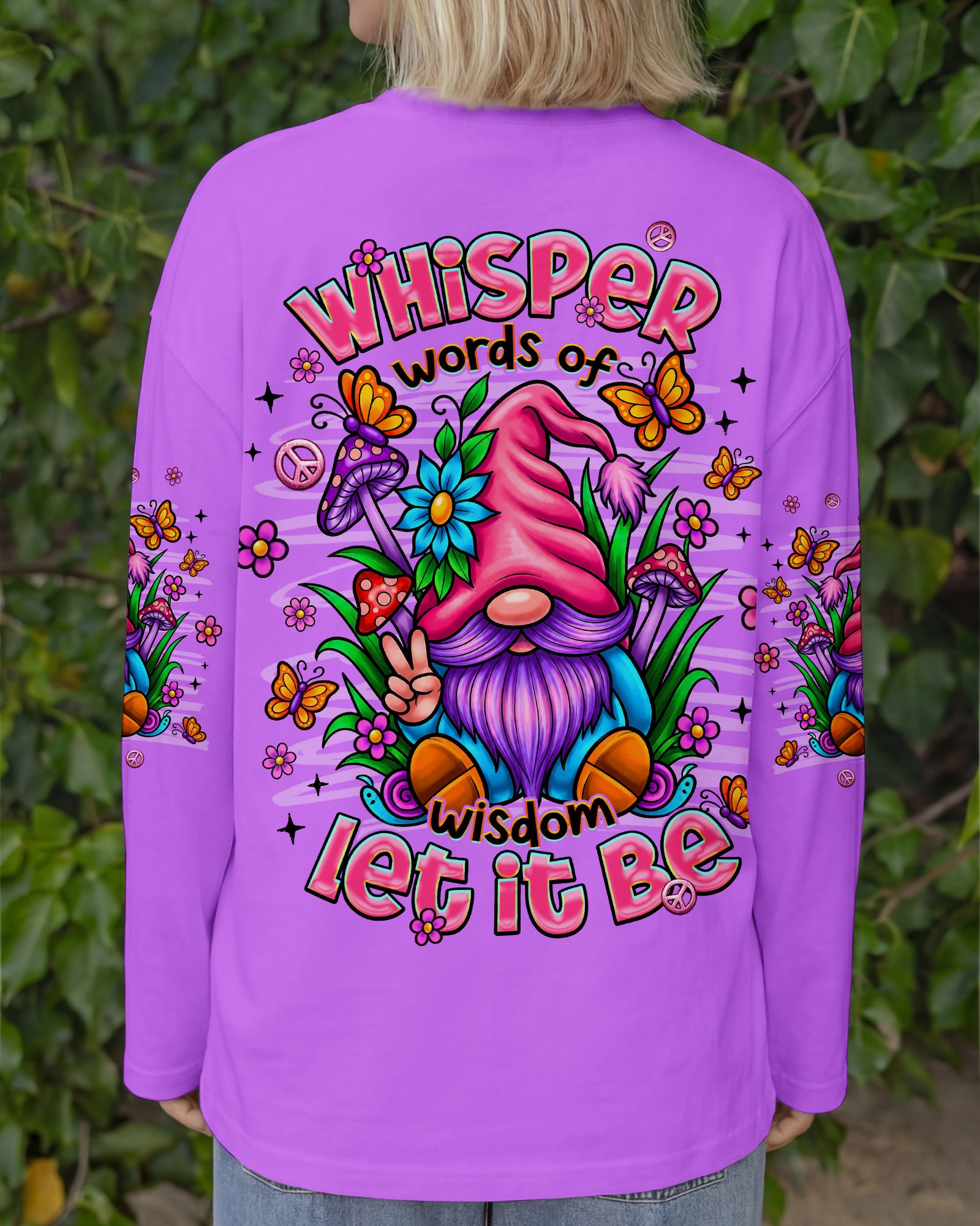 WHISPER WORDS OF WISDOM LET IT BE GNOME ALL OVER PRINT - TLNT2907261