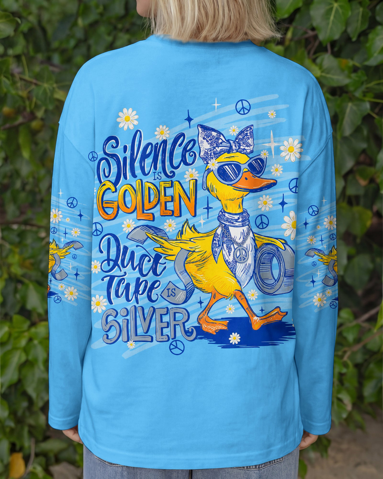 SILENCE IS GOLDEN DUCK ALL OVER PRINT - TLNT0806264
