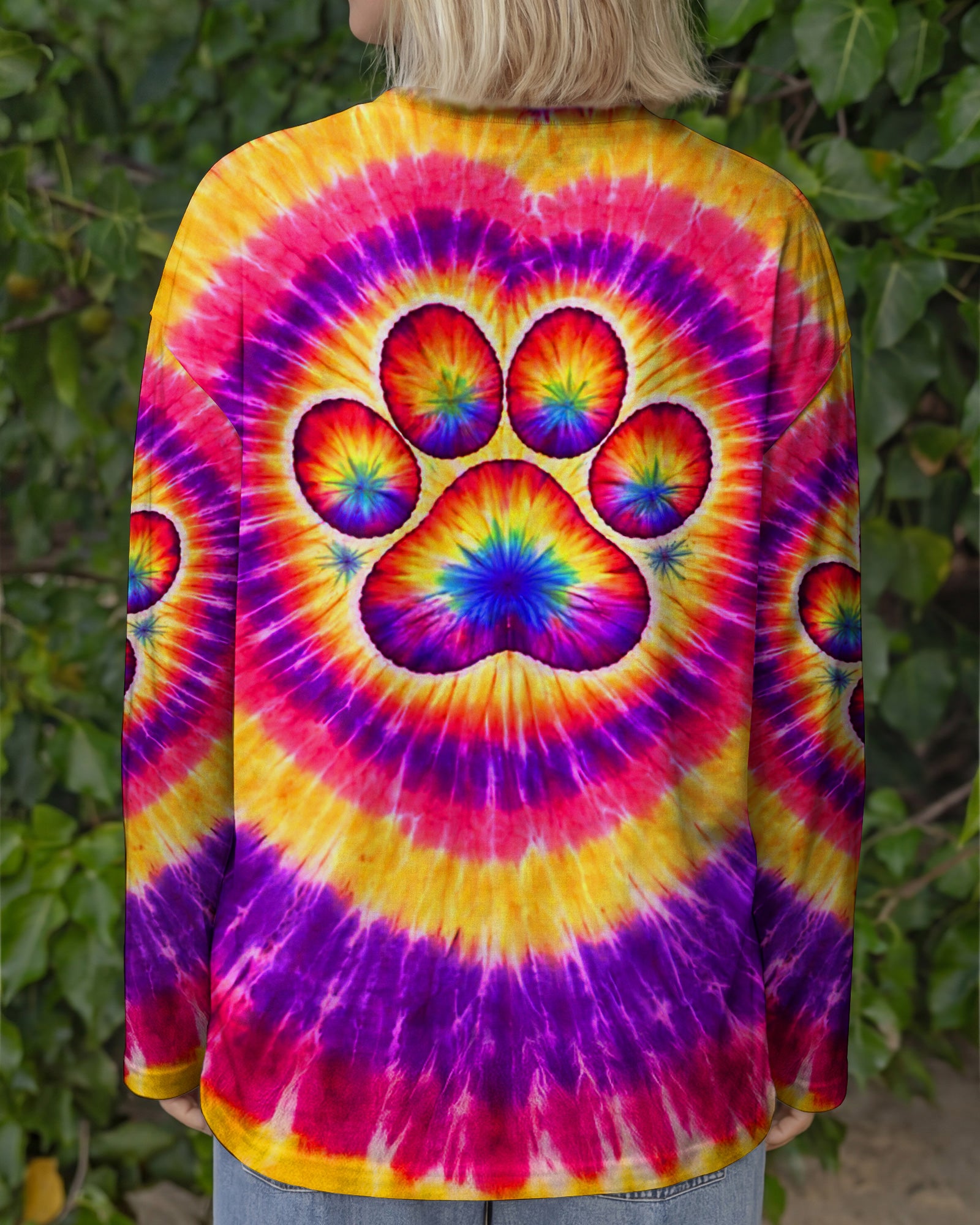 DOG MAMA PAW PRINT SWIRL ALL OVER PRINT - TLNT2702261