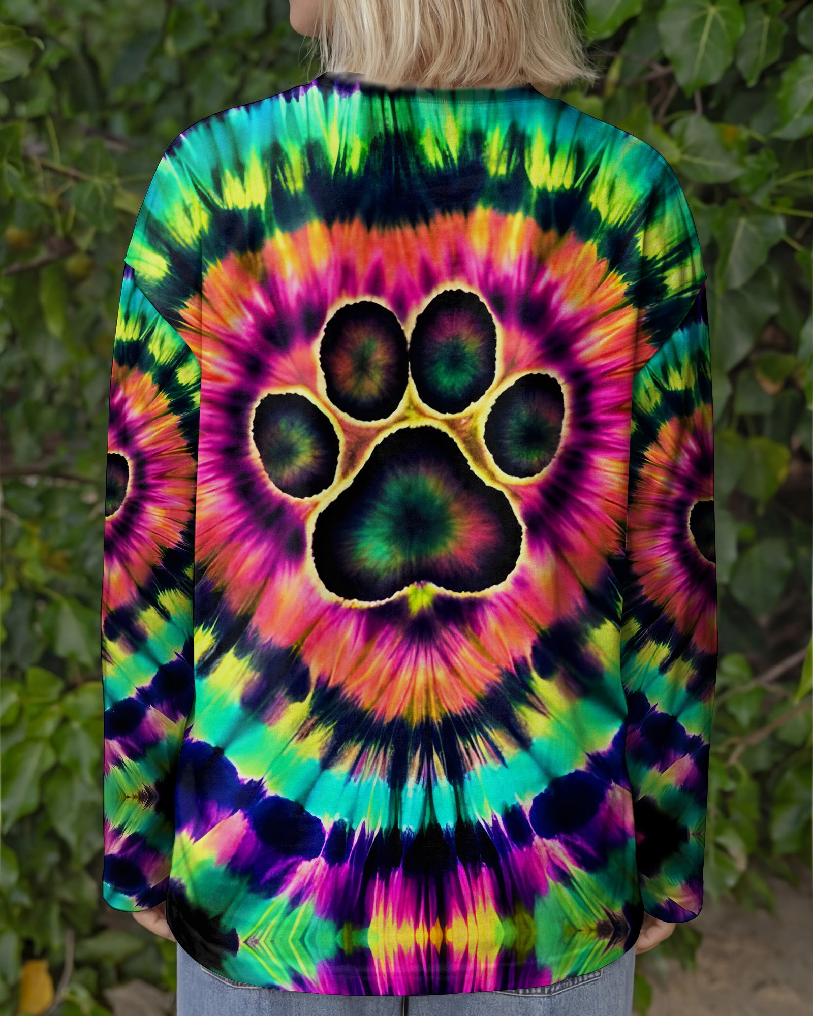 NEON COLORFUL PAW ALL OVER PRINT - TYQY2502261