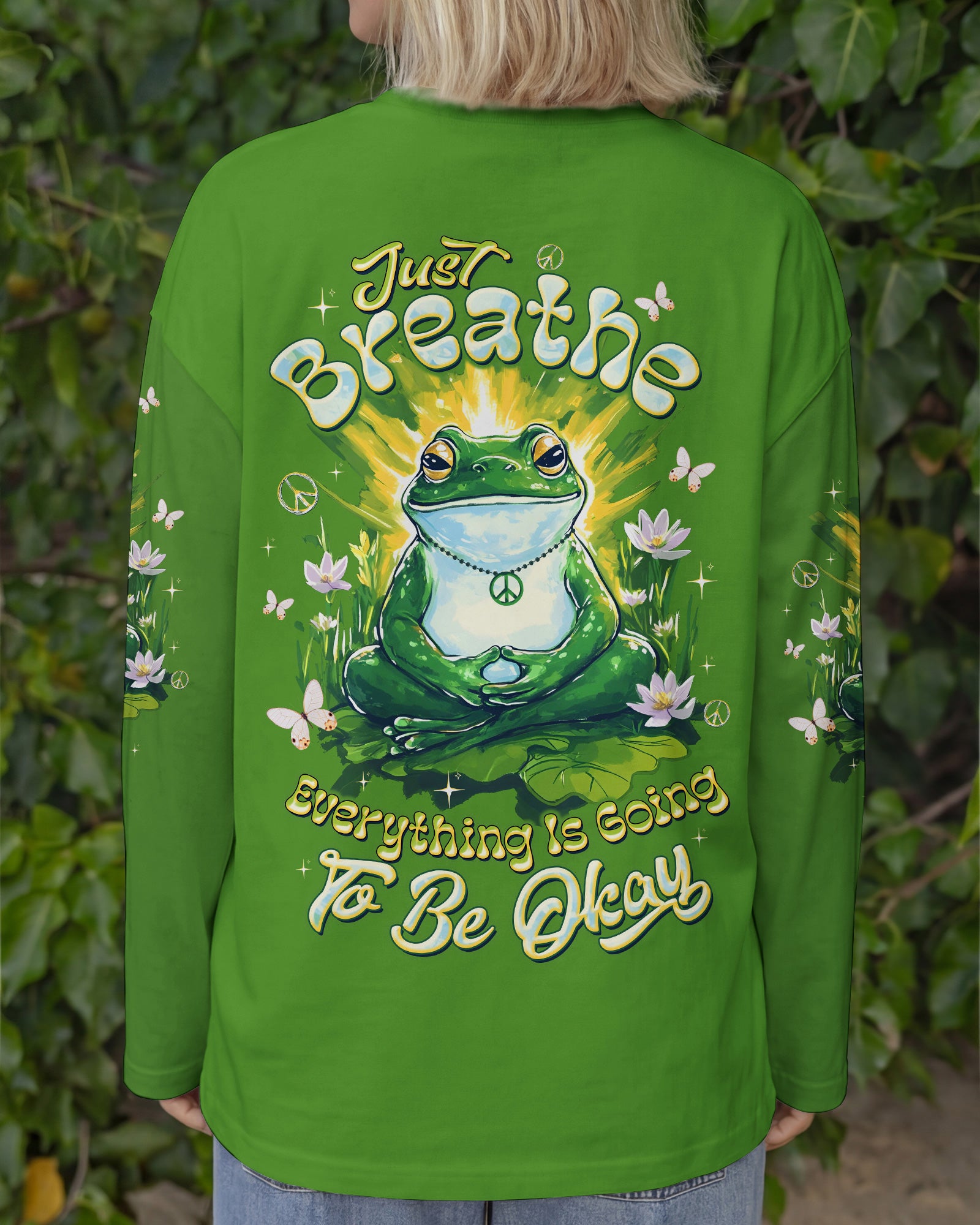 JUST BREATHE FROG  ALL OVER PRINT - TLTW2403261