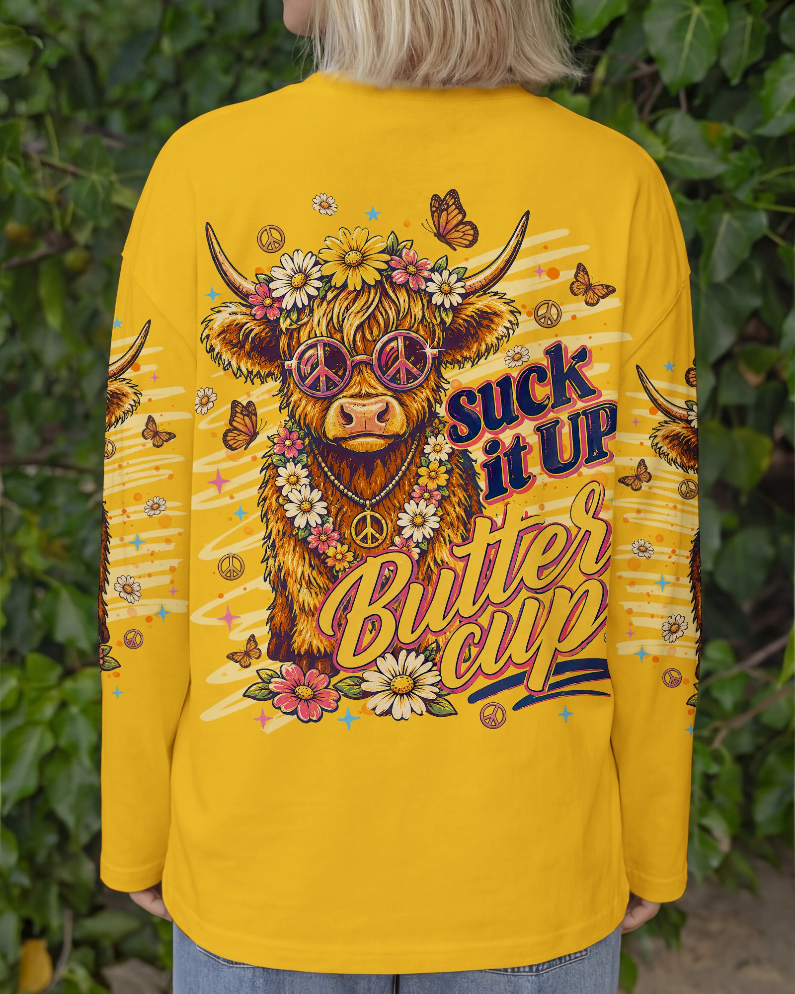 SUCK IT UP BUTTERCUP  COW ALL OVER PRINT  - TLNT0705262