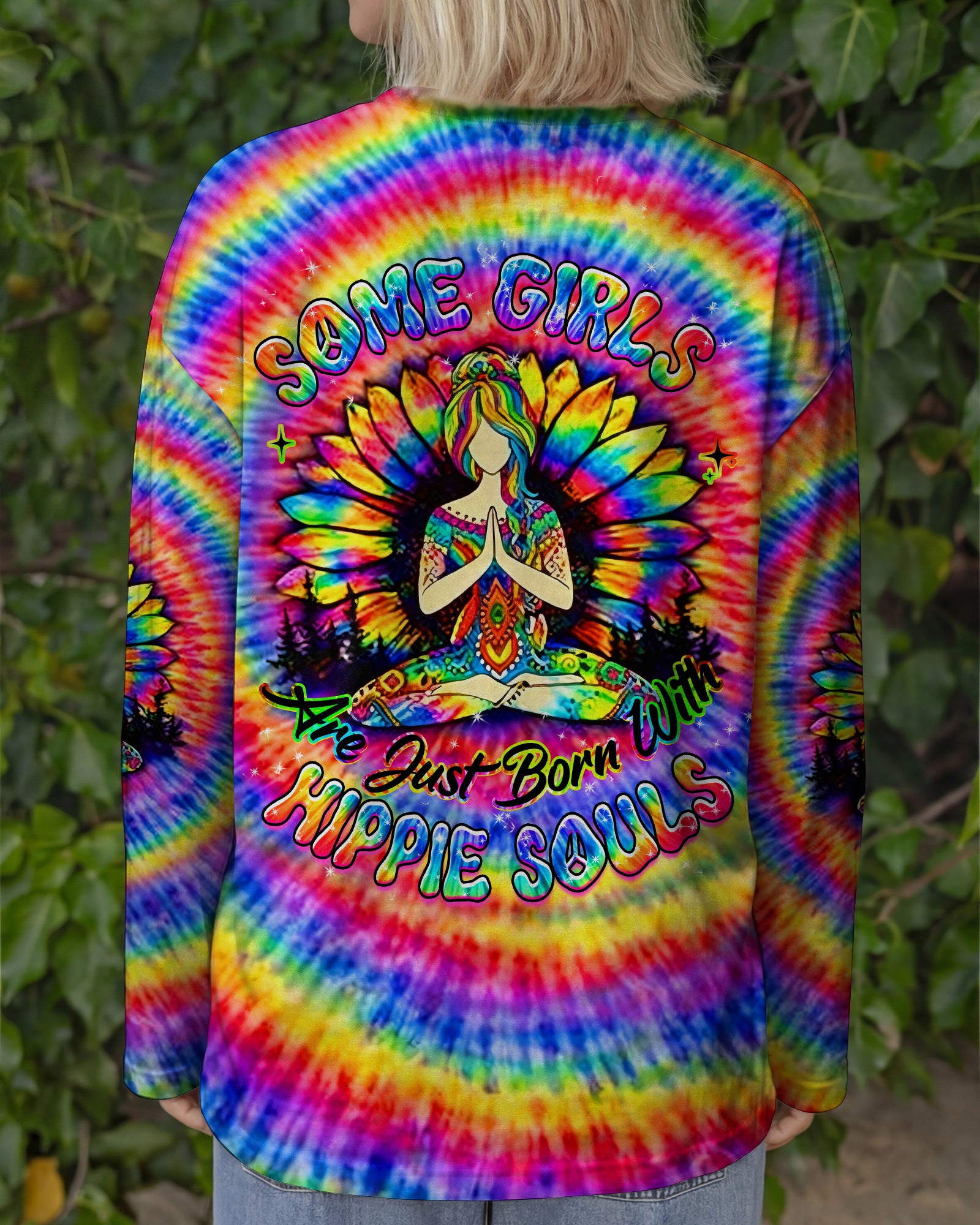 SOME GIRLS ARE JUST BORN WITH HIPPIE SOULS ALL OVER PRINT - YHHG2602261