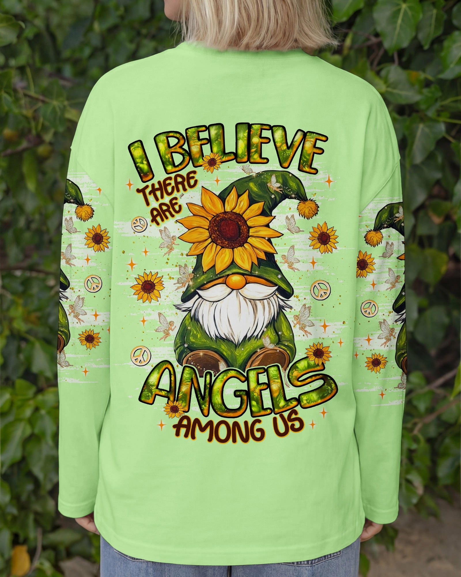 I BELIEVE THERE ARE ANGELS AMONG US GNOME  ALL OVER PRINT - TLNT0502261
