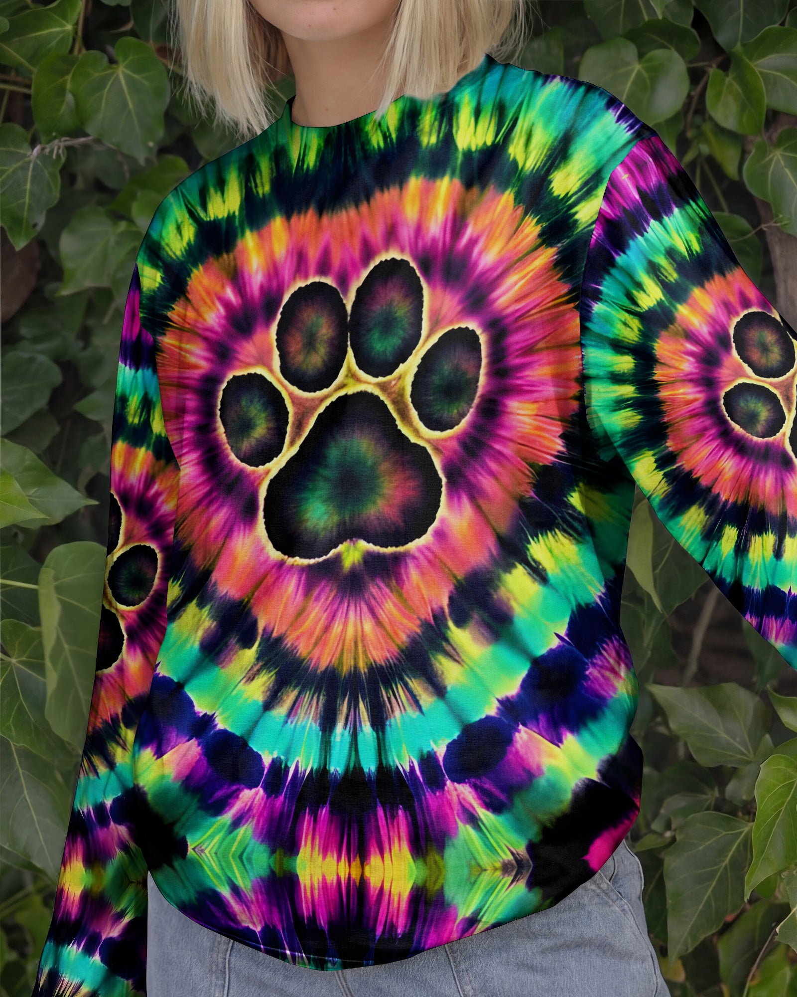 NEON COLORFUL PAW ALL OVER PRINT - TYQY2502261