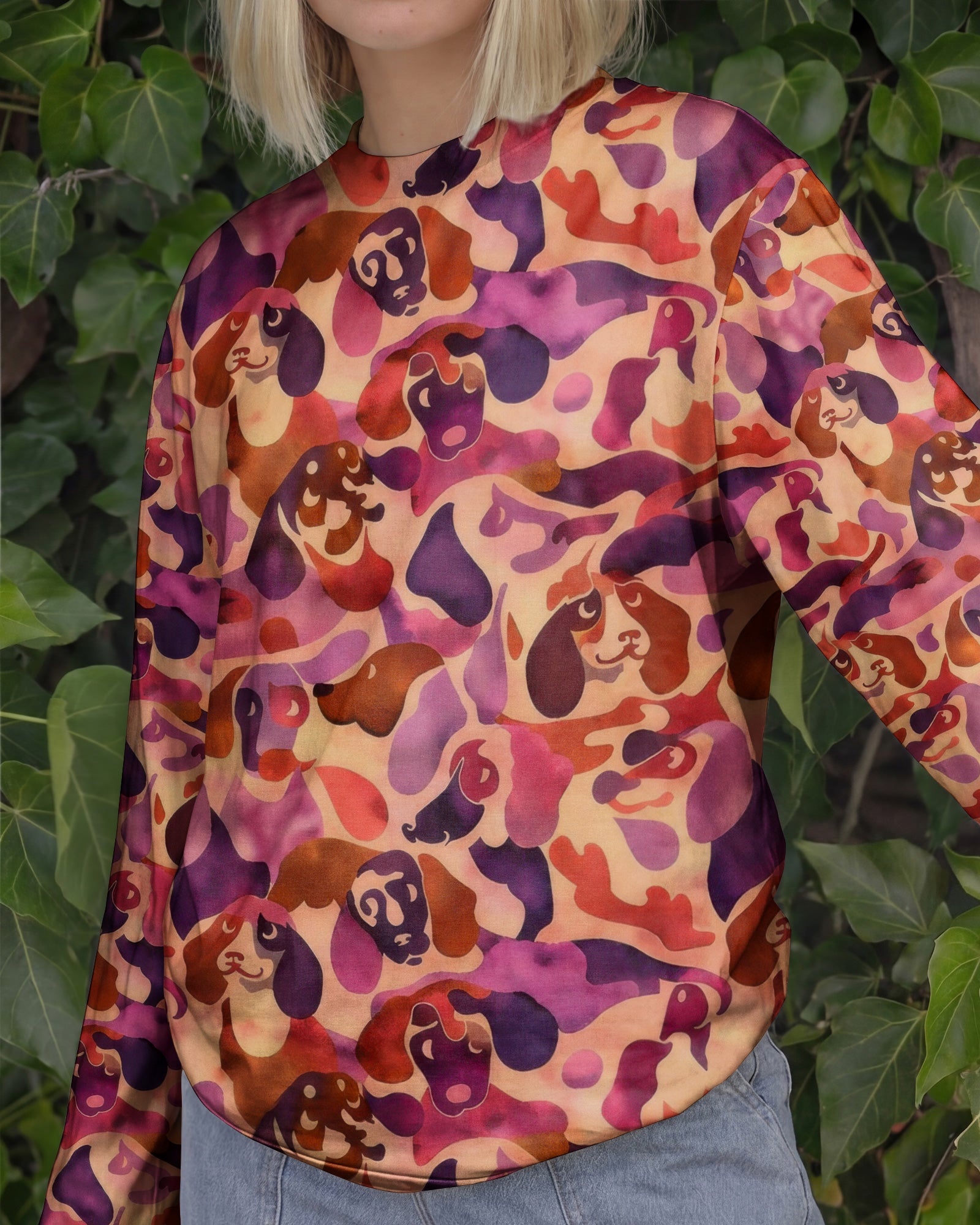 DACHSHUND DOG CAMOUFLAGE ALL OVER PRINT - TLTW1003262