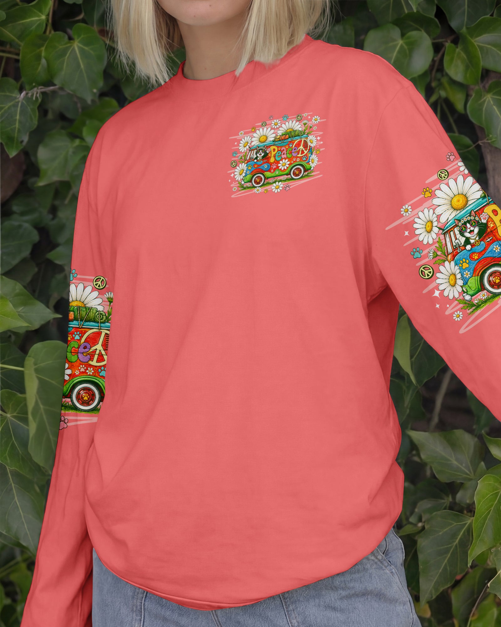 RUNNING AGAINST THE WIND BUS CAT ALL OVER PRINT - TLNO1007262