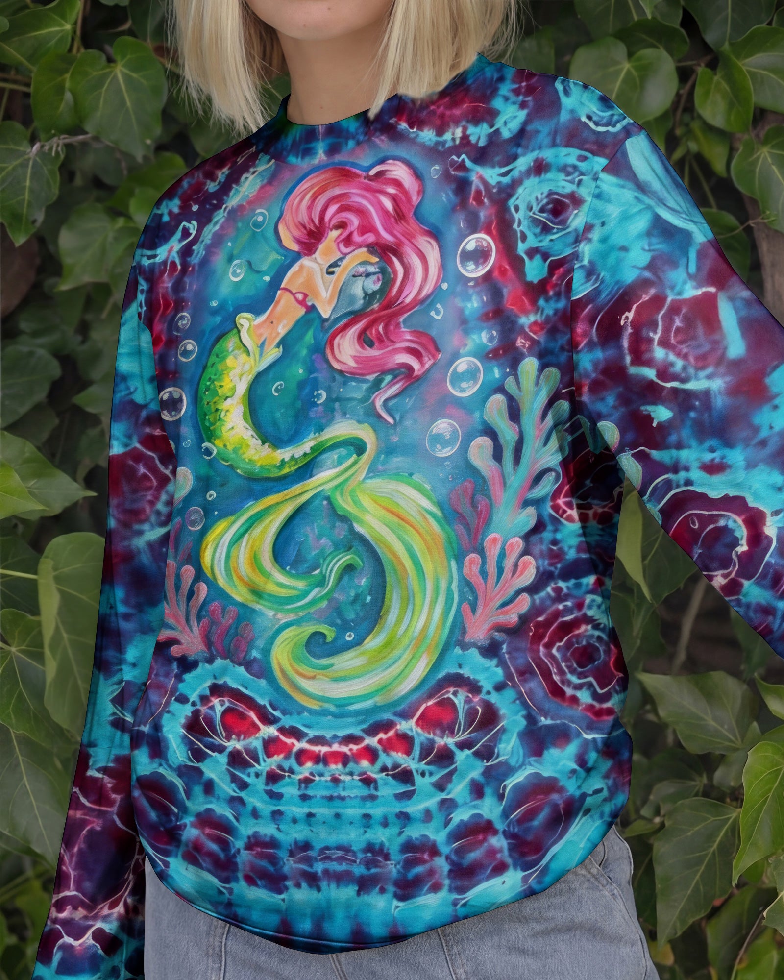 MERMAID SPIRIT FLOW ALL OVER PRINT - KM0604261