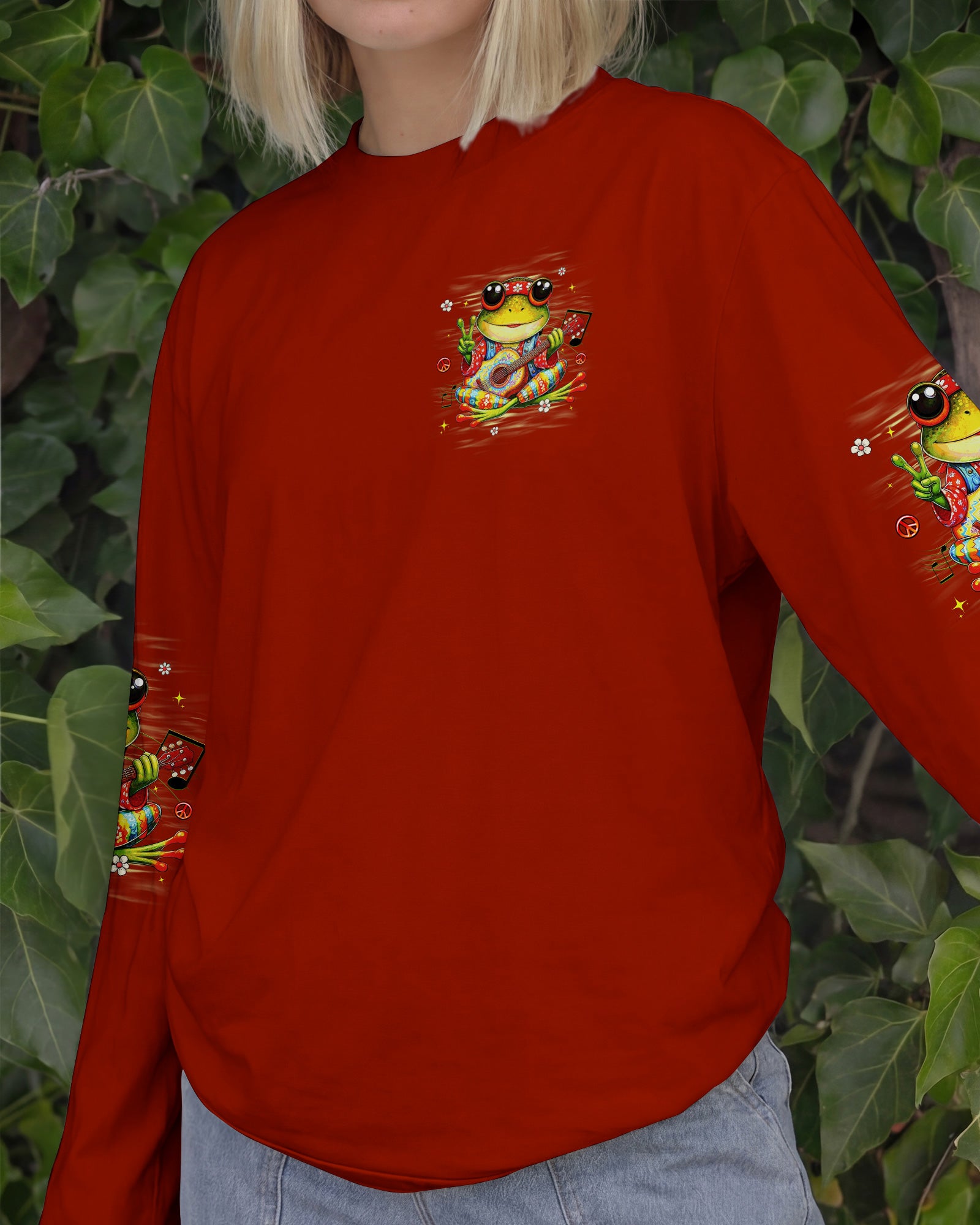BE YOU THE WORLD WILL ADJUST FROG ALL OVER PRINT   - TLHG2503261