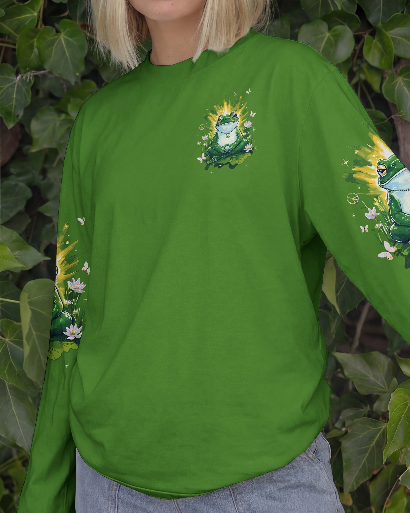 JUST BREATHE FROG  ALL OVER PRINT - TLTW2403261