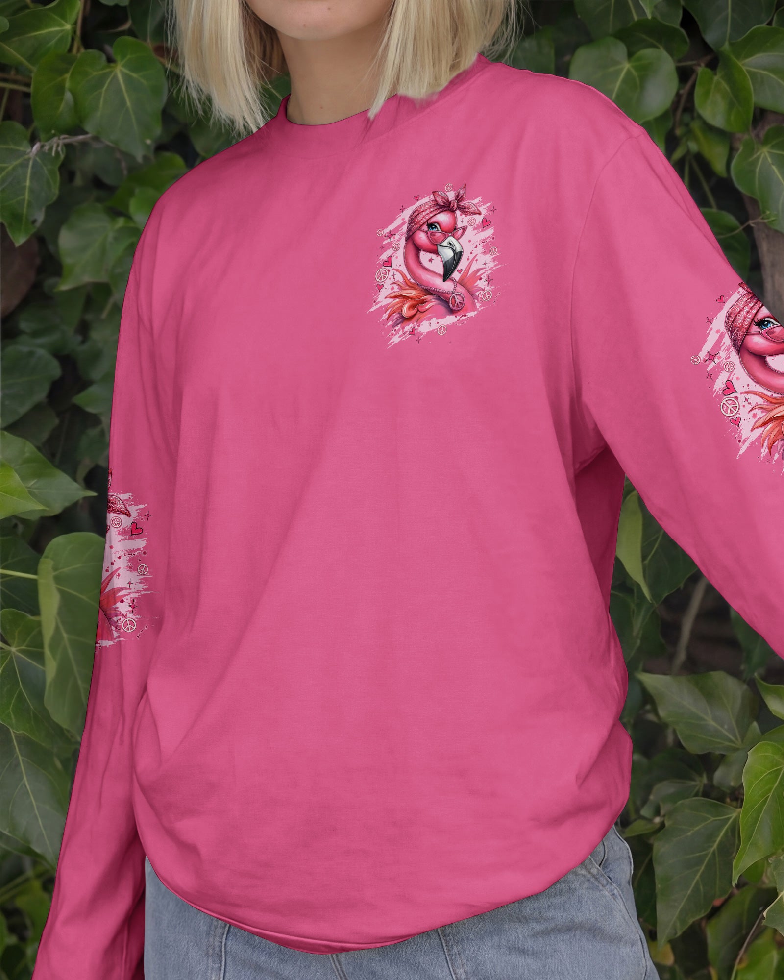 APPARENTLY I HAVE AN ATTITUDE WHO KNEW FLAMINGO ALL OVER PRINT - TYQY1804261
