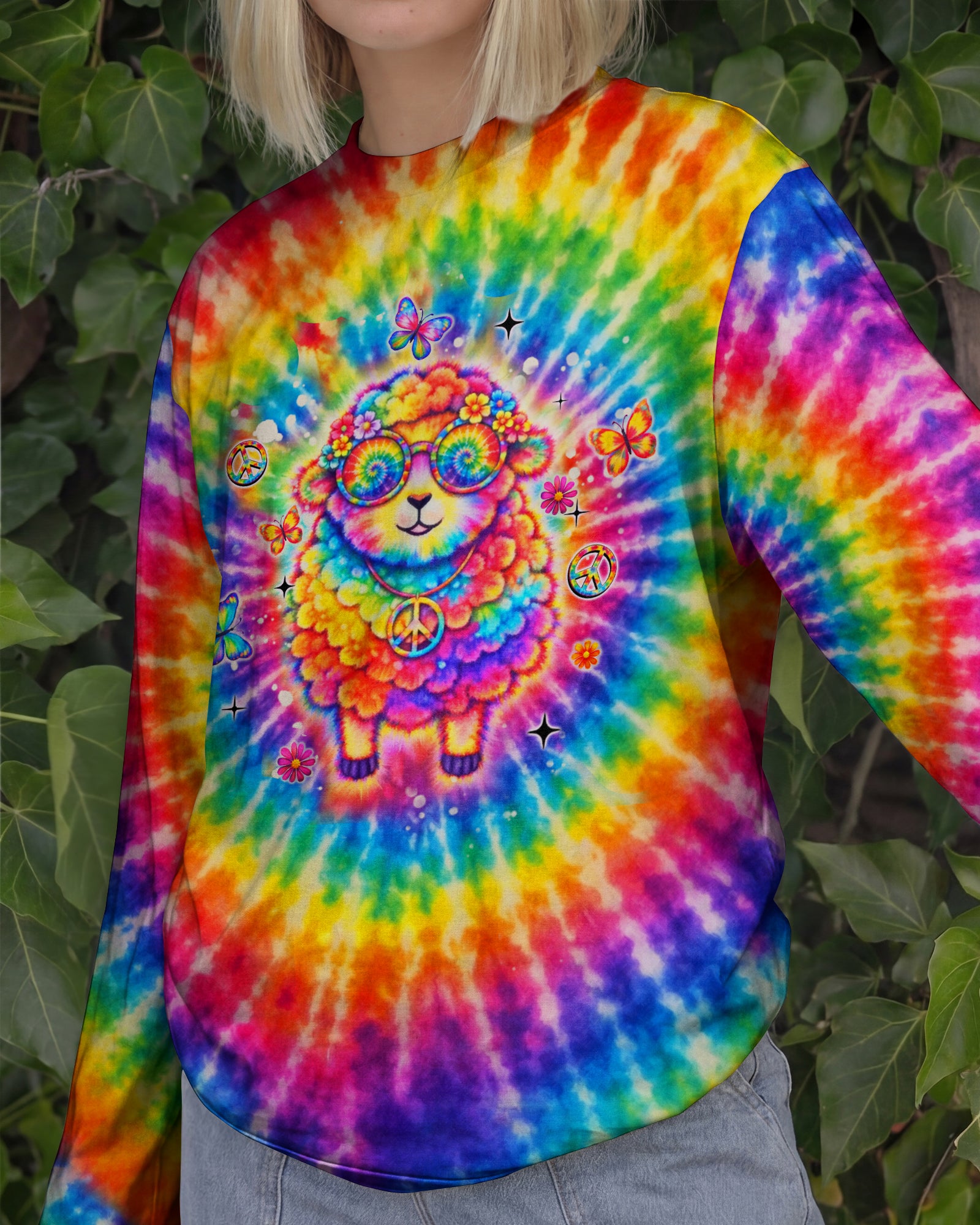 I'M NOT THE BLACK SHEEP COLORFUL SWIRL ALL OVER PRINT  - TLHN2703263