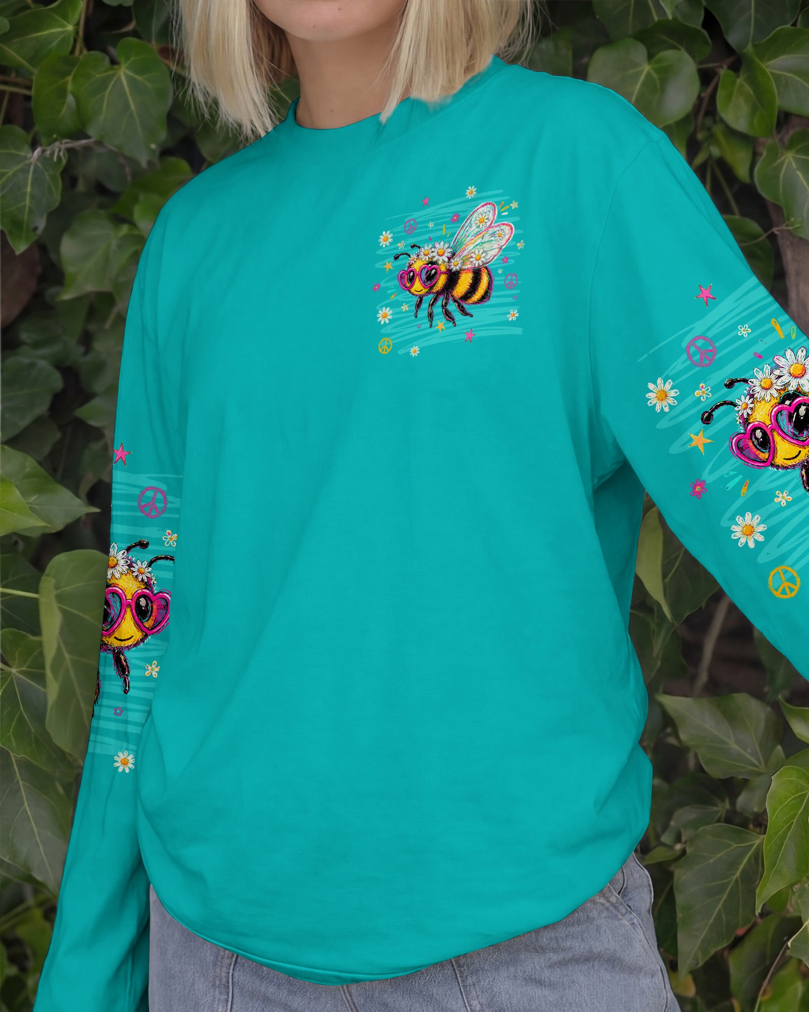 IN A WORLD WHERE YOU CAN BE ANYTHING BEE KIND ALL OVER PRINT  - TLNT1305263