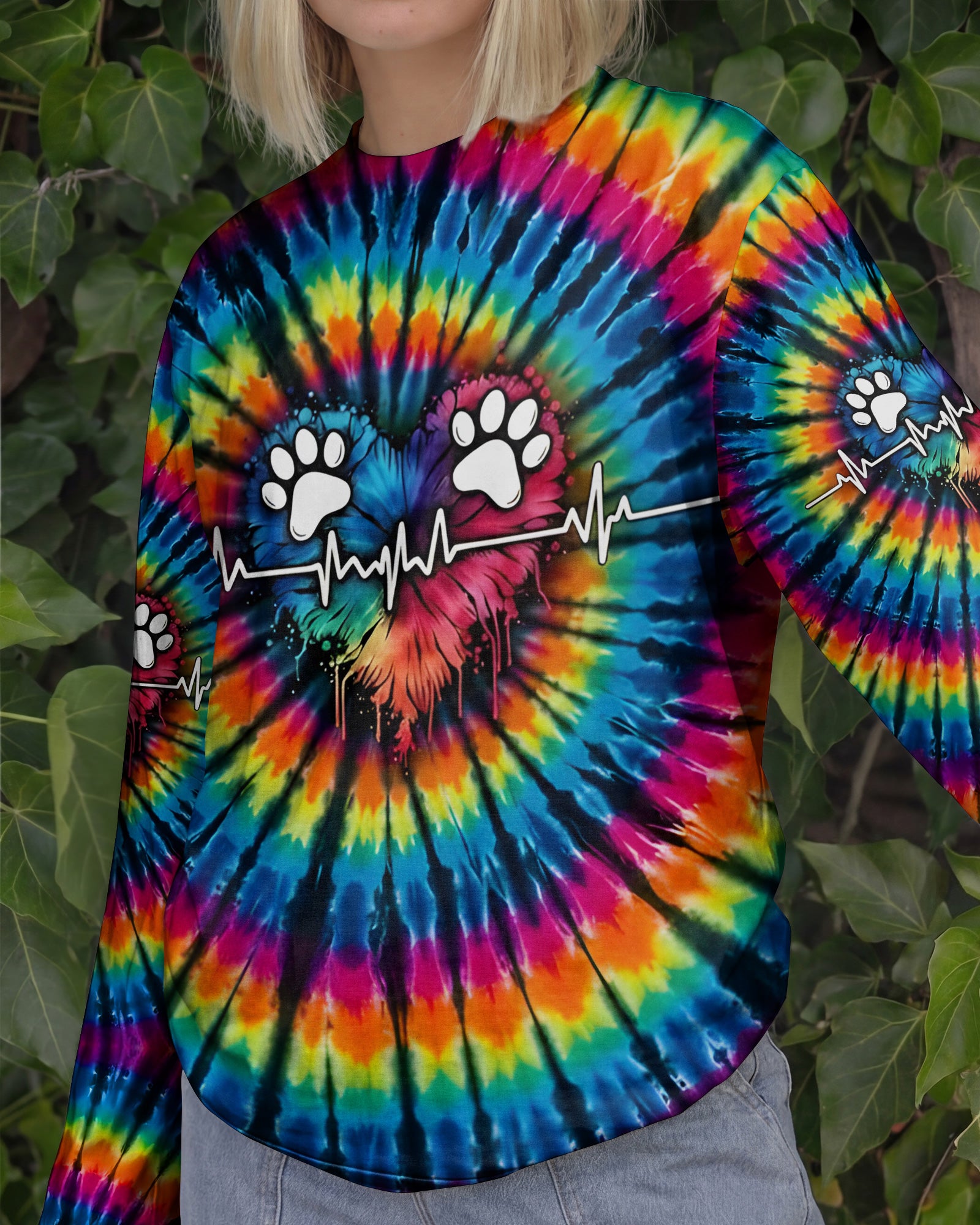 PAW HEARTBEAT COLORFUL ALL OVER PRINT - TYQY1302261