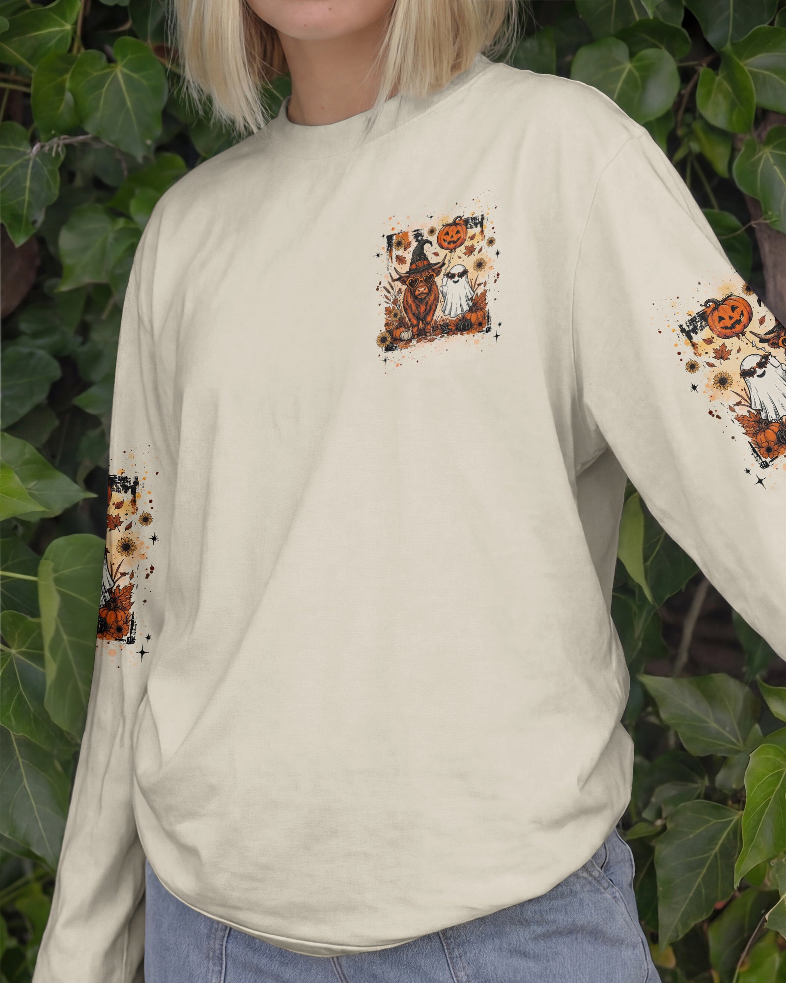 MY BOO HAS HOOVES HIGHLAND COW HALLOWEEN ALL OVER PRINT - TLHG2207262