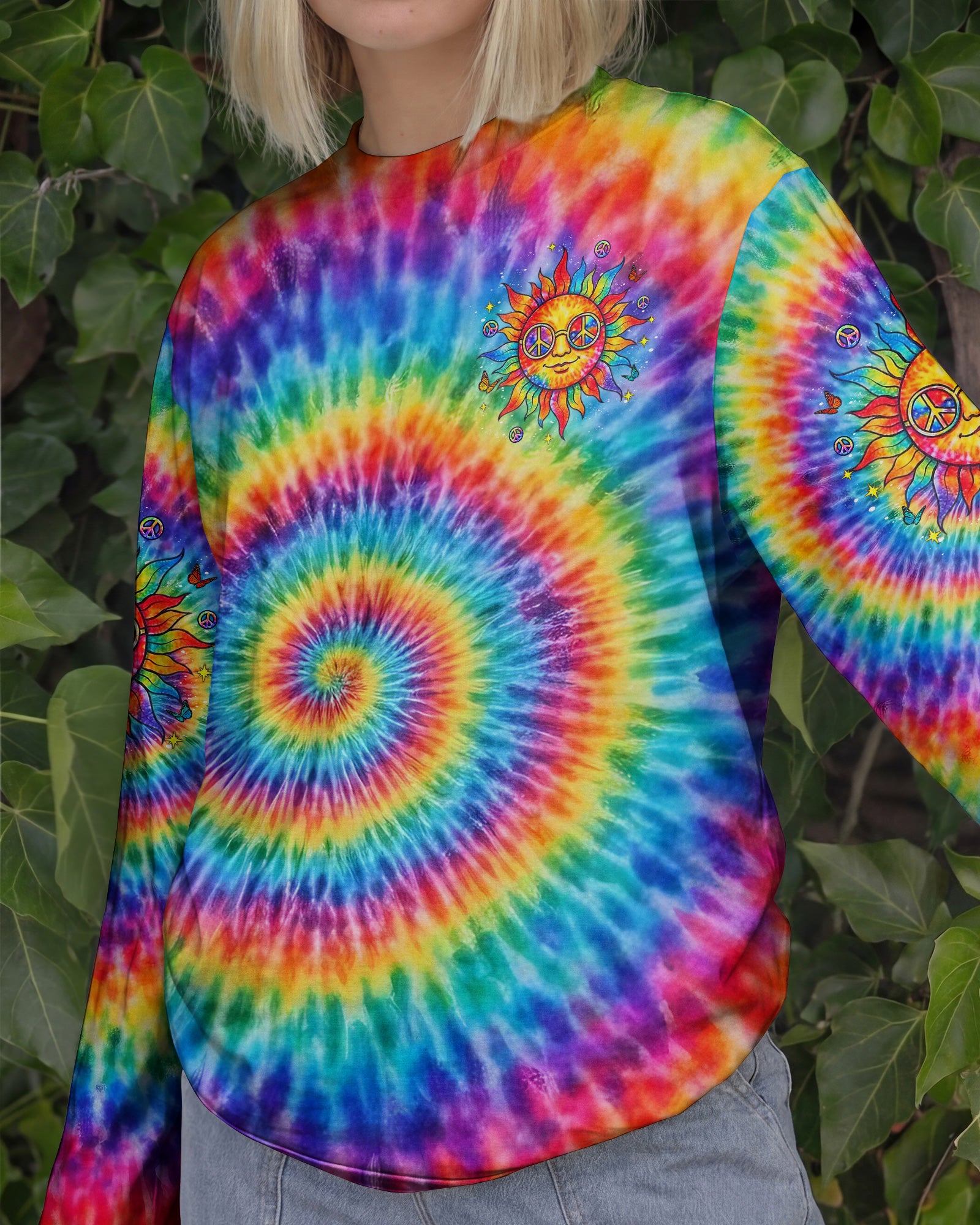 BE YOU THE WORLD WILL ADJUST HIPPIE SUN ALL OVER PRINT - YHLT2502261