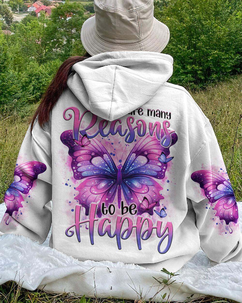 REASONS TO BE HAPPY BUTTERFLY ALL OVER PRINT - TYTM1208232