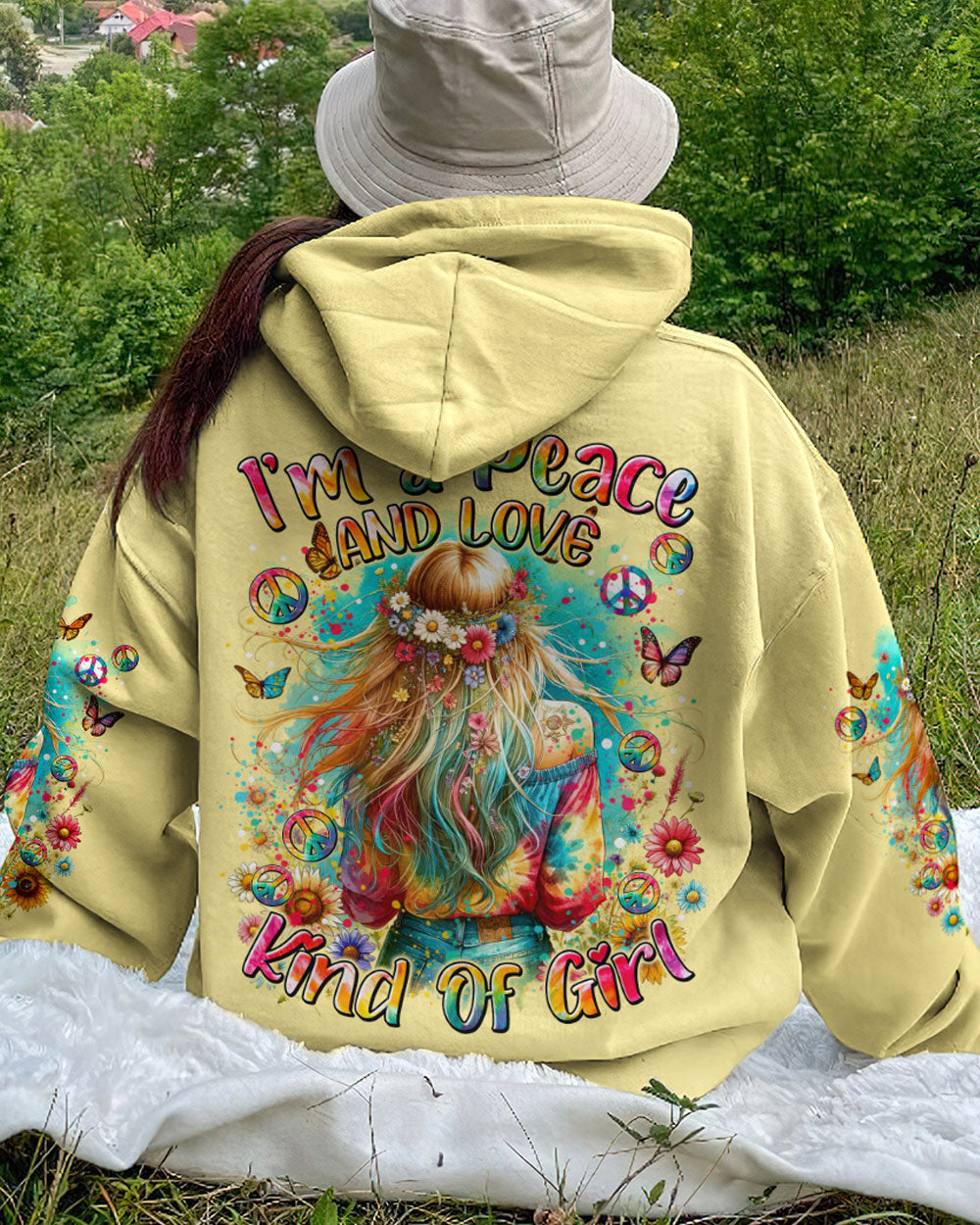 I'M A PEACE AND LOVE TIE DYE ALL OVER PRINT - TYTM2512232