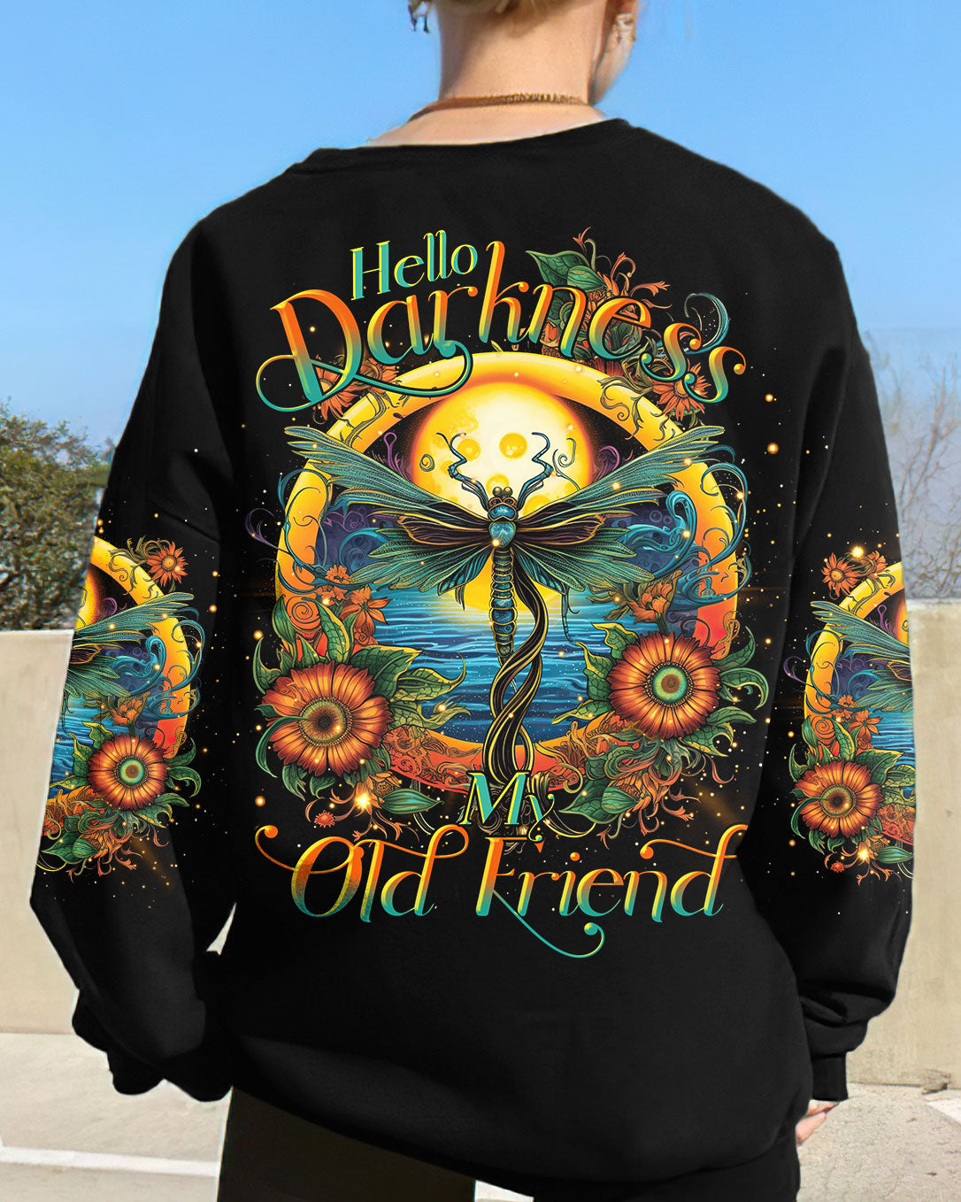 HELLO DARKNESS MY OLD FRIEND DRAGONFLY ALL OVER PRINT - TLTR0806231