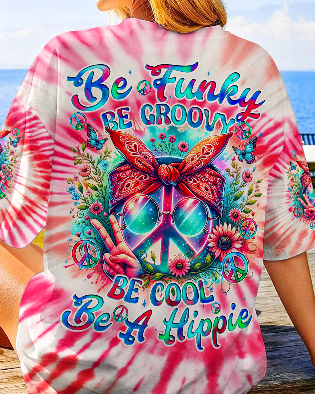 BE A HIPPIE TIE DYE ALL OVER PRINT - TYQY1106244
