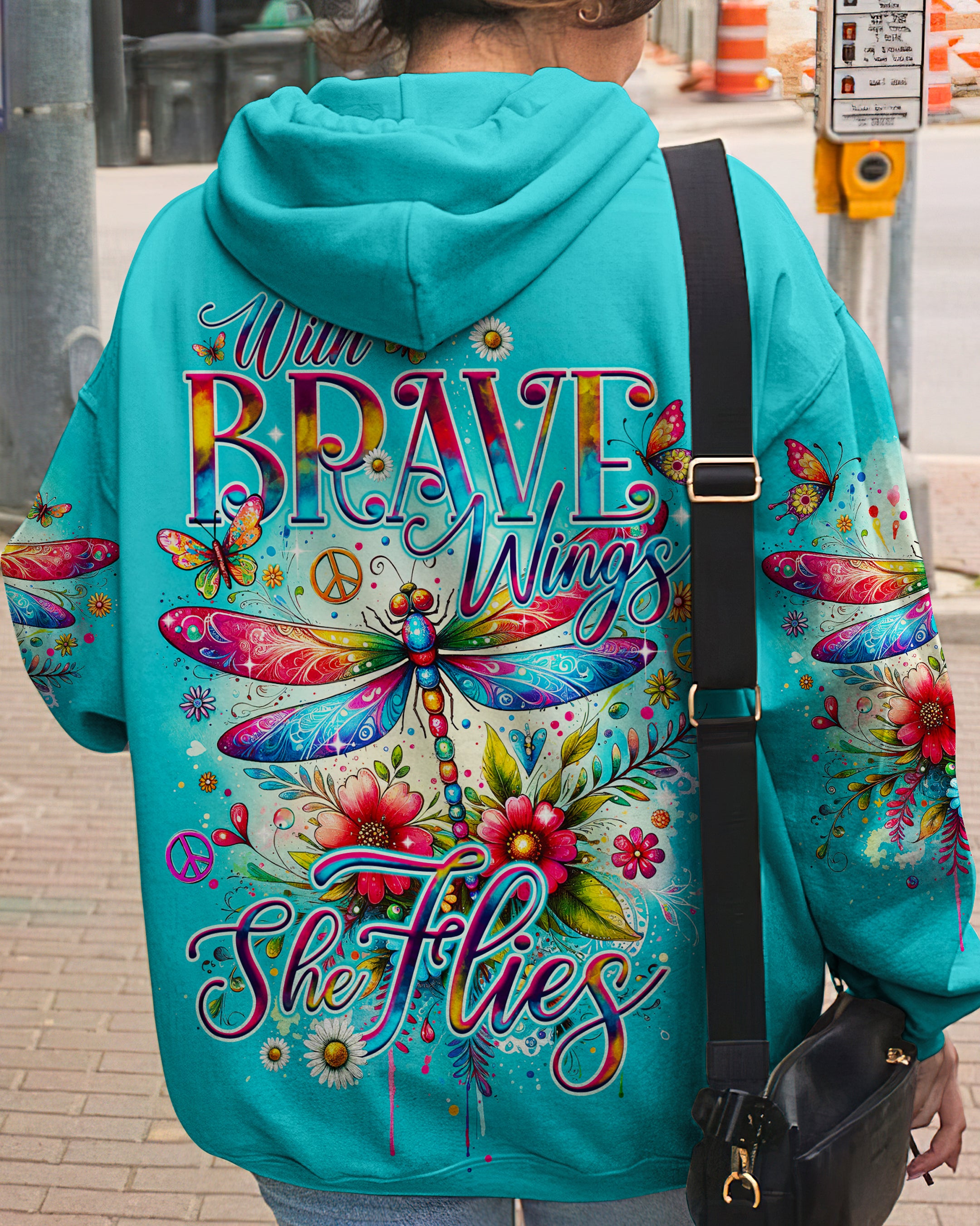 WITH BRAVE WINGS SHE FLIES ALL OVER PRINT - TY0201241