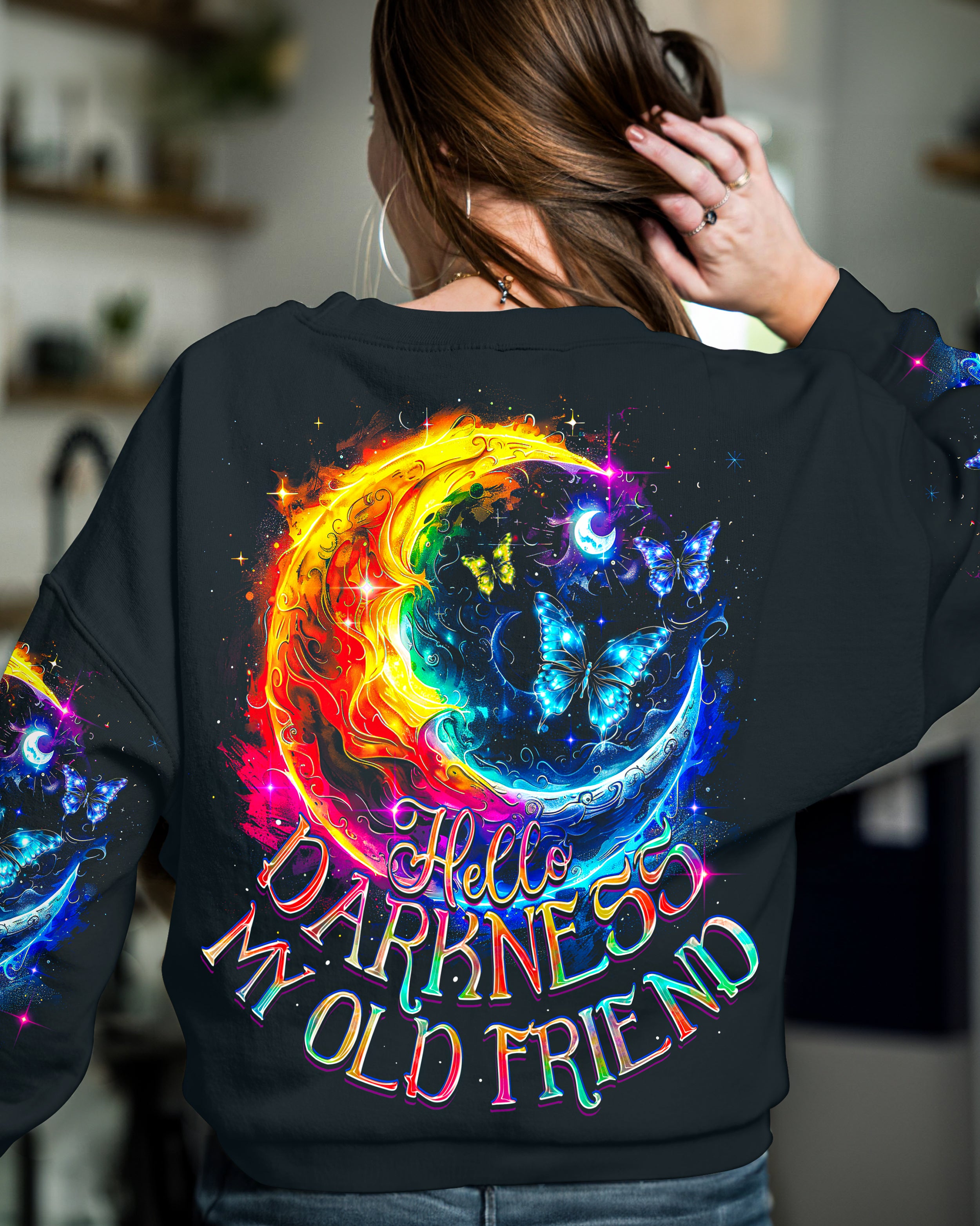 HELLO DARKNESS MY OLD FRIEND MOON ALL OVER PRINT - TY0203242