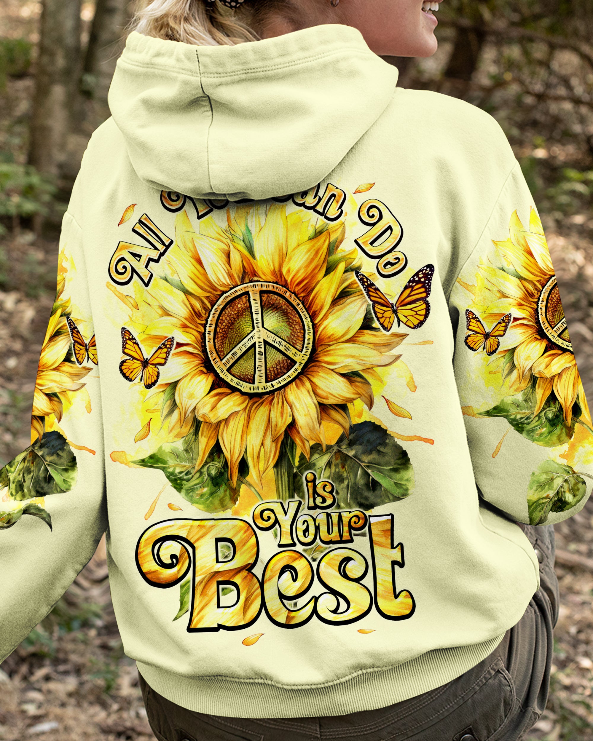 ALL YOU CAN DO IS YOUR BEST SUNFLOWER ALL OVER PRINT - TY0501241