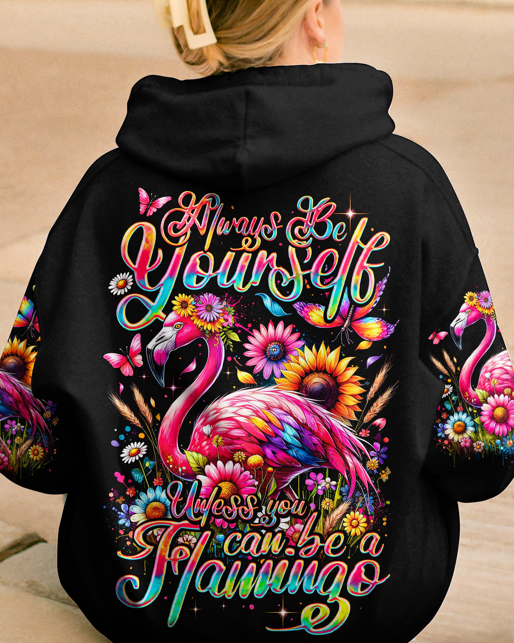 ALWAYS BE YOURSELF FLAMINGO ALL OVER PRINT - TY0201242