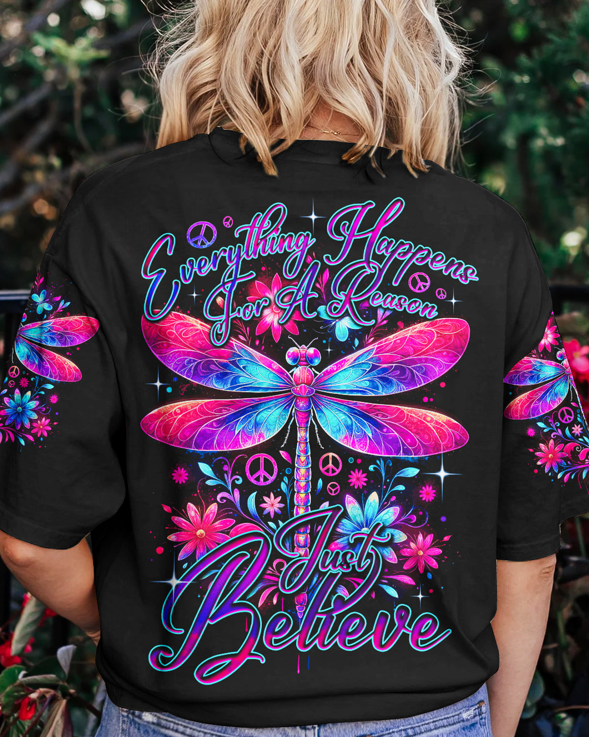 JUST BELIEVE DRAGONFLY ALL OVER PRINT - TY1512232