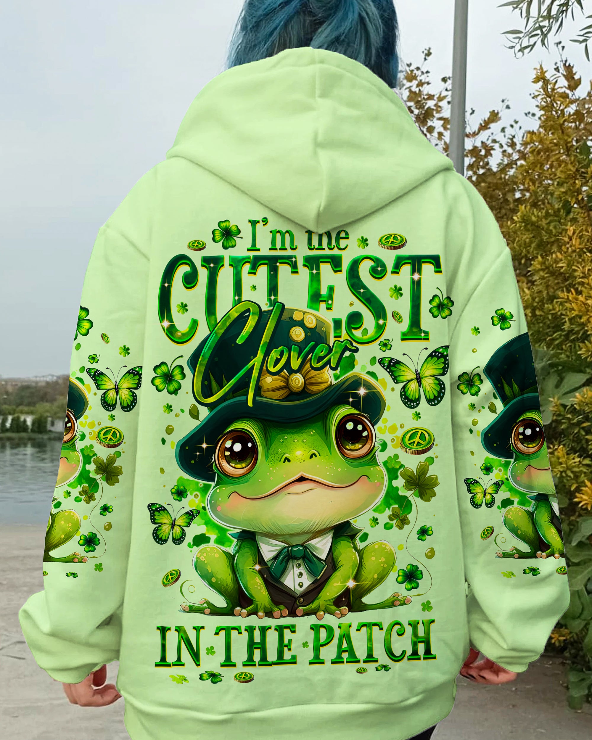 CUTEST CLOVER FROG PATRICK'S DAY ALL OVER PRINT - TY0901241