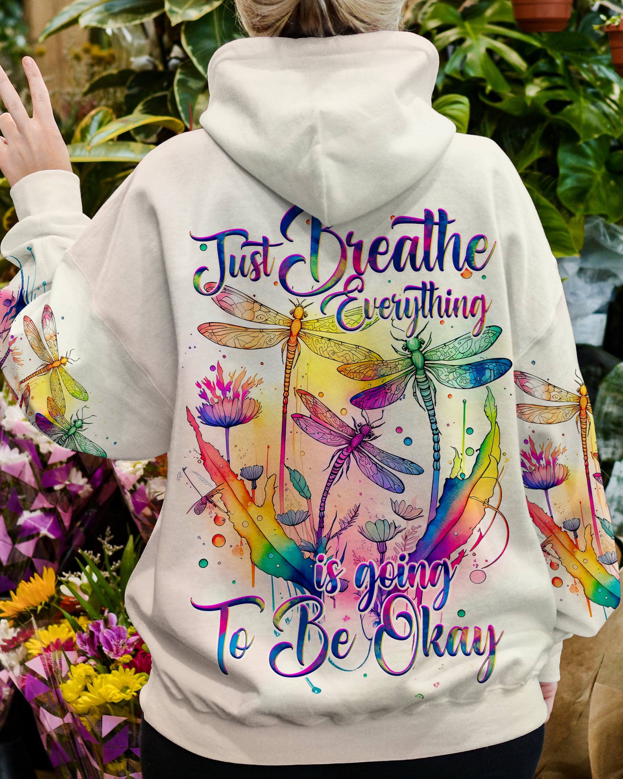 JUST BREATHE DRAGONFLIES ALL OVER PRINT - TY2811231