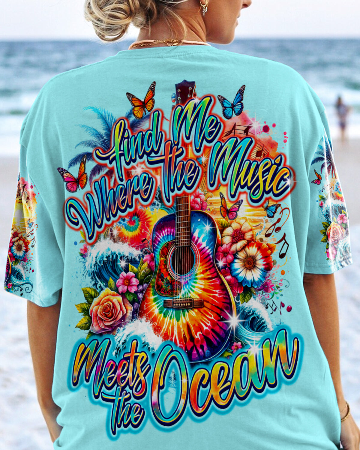 FIND ME WHERE THE MUSIC MEETS THE OCEAN ALL OVER PRINT - TY1212232