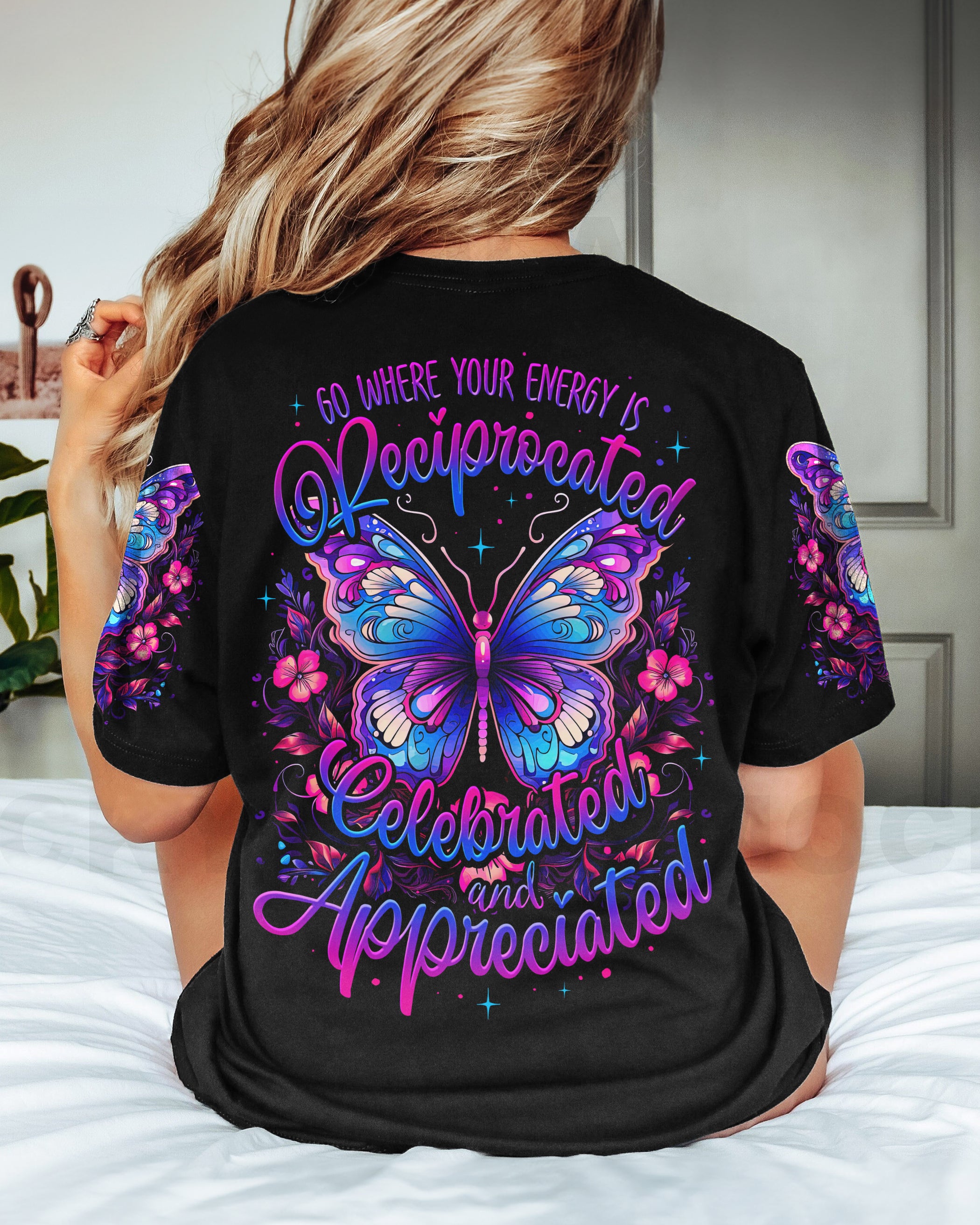 YOUR ENERGY IS CELEBRATED BUTTERFLY ALL OVER PRINT - TY2308232