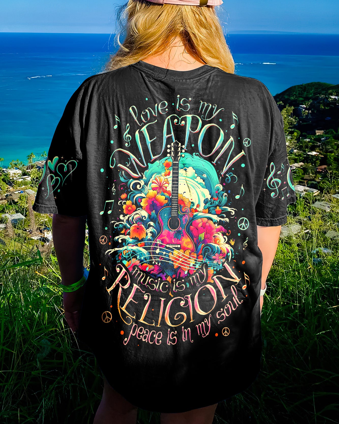 PEACE IS IN MY SOUL GUITAR ALL OVER PRINT - TY3105232