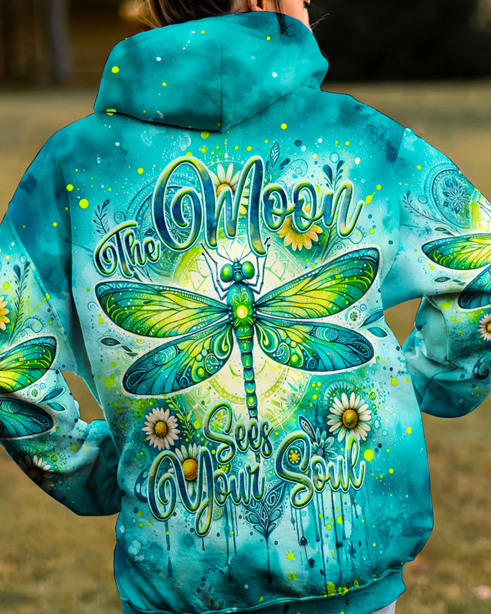 THE MOON SEES YOUR SOUL DRAGONFLY ALL OVER PRINT - TY0712232