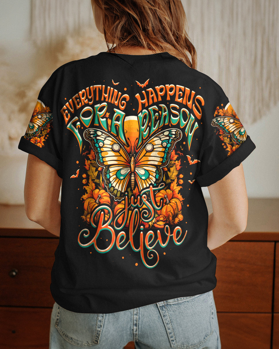 JUST BELIEVE BUTTERFLY AUTUMN ALL OVER PRINT - TY2007232