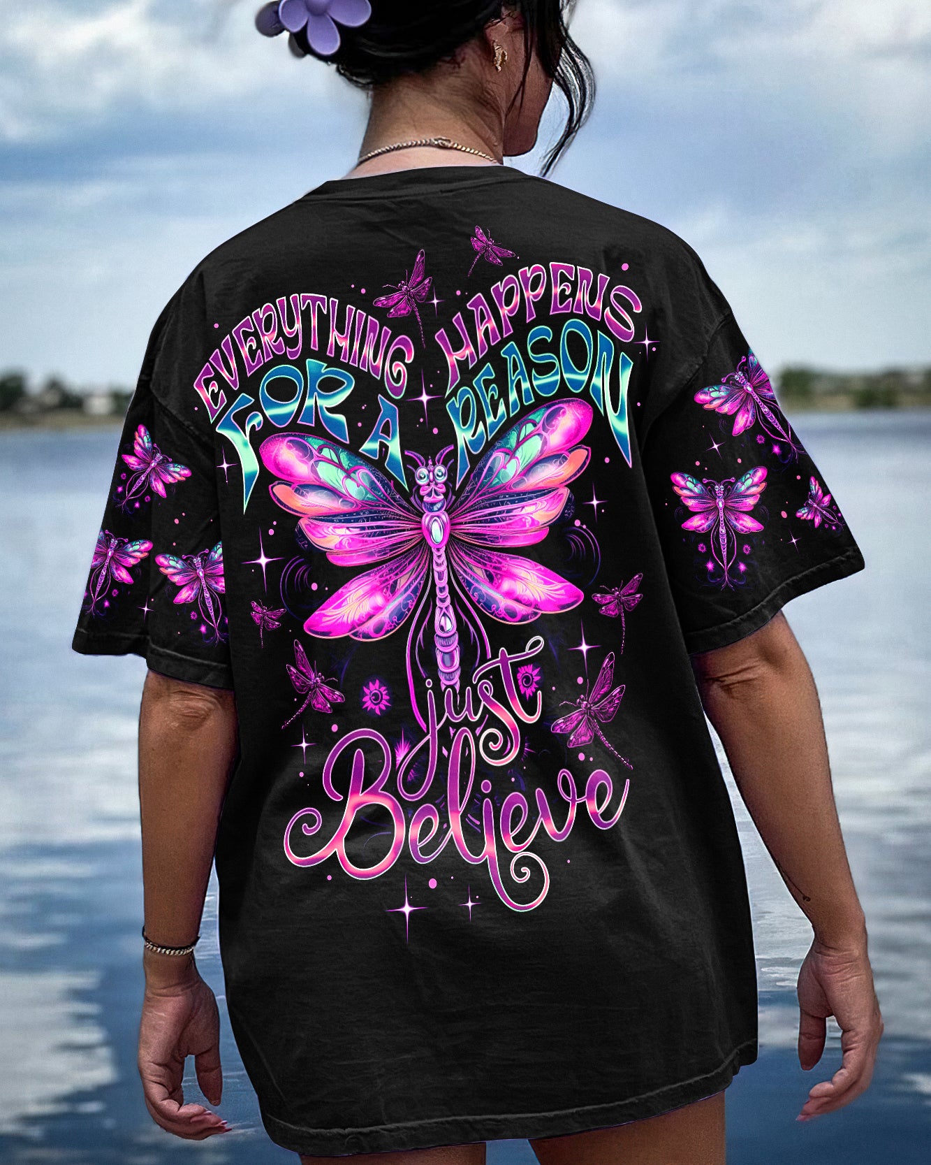 JUST BELIEVE DRAGONFLY ALL OVER PRINT - TY1407231