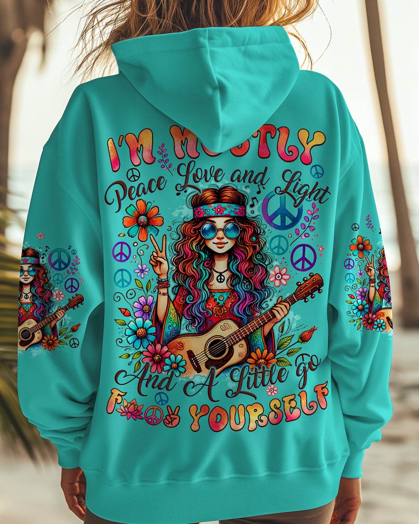 I'M MOSTLY PEACE LOVE AND LIGHT ALL OVER PRINT - TYQY0908243