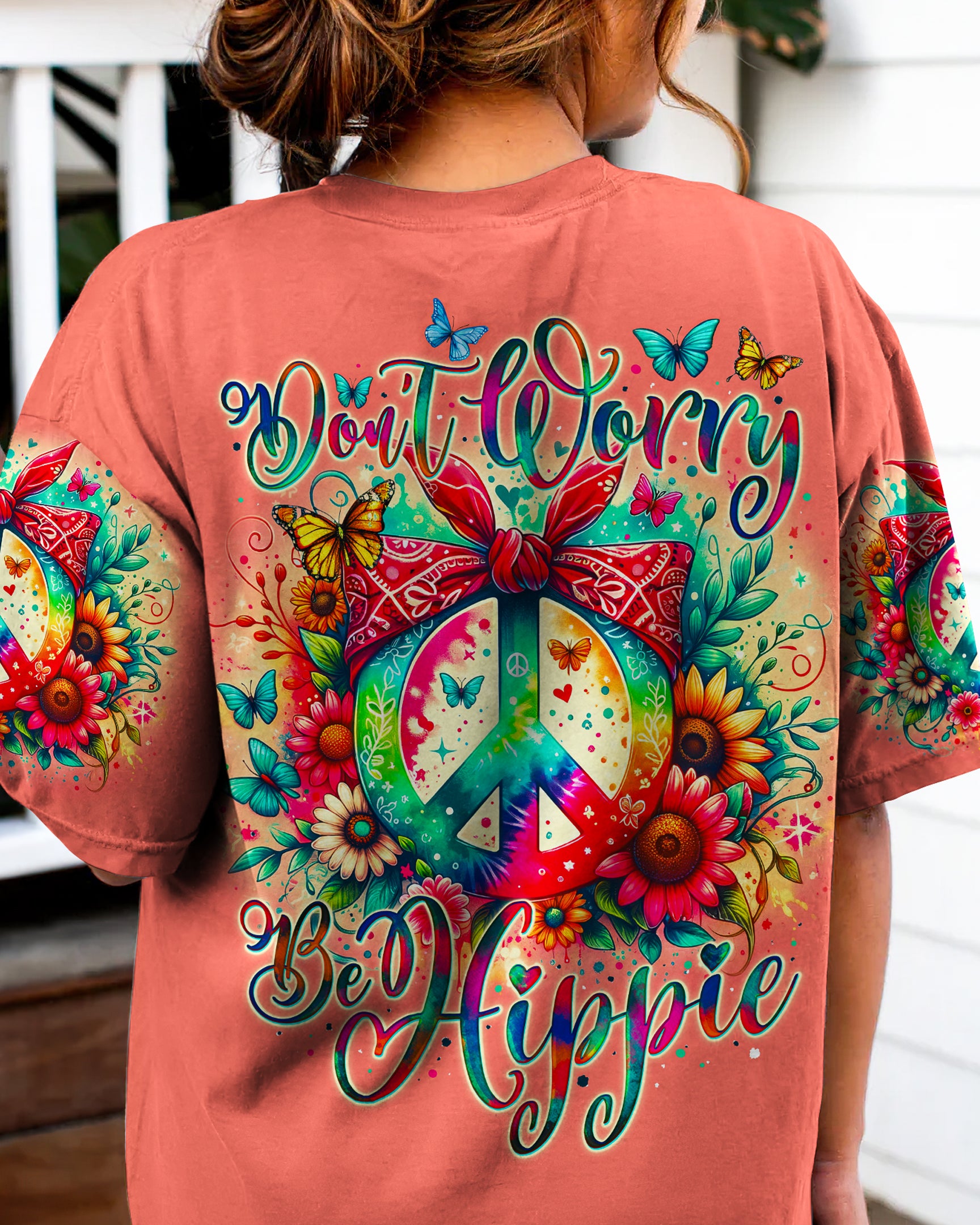 DON'T WORRY BE HIPPIE ALL OVER PRINT - TY1505242