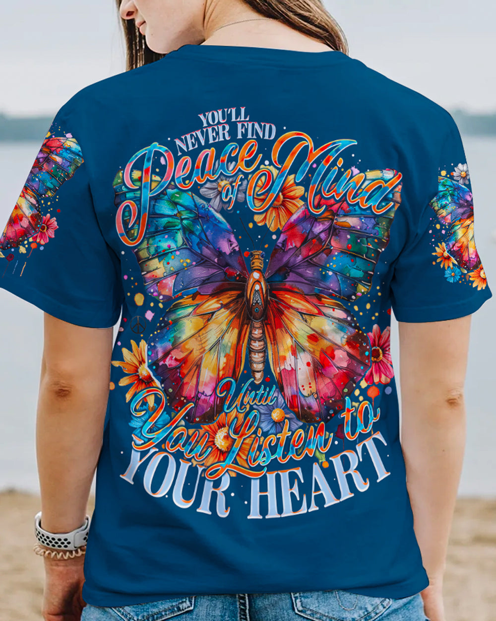 LISTEN TO YOUR HEART BUTTERFLY ALL OVER PRINT - TY0204241