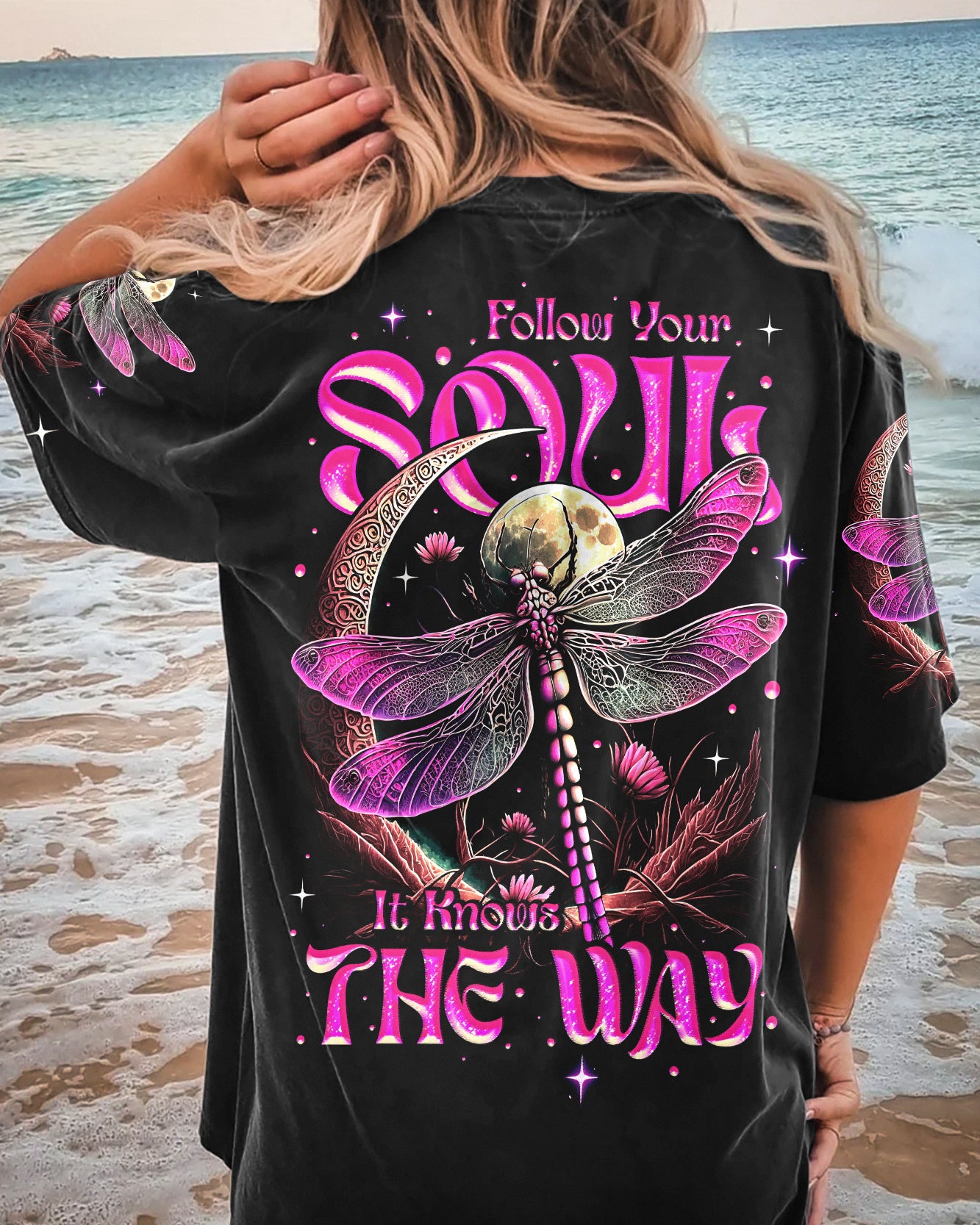 FOLLOW YOUR SOUL DRAGONFLY ALL OVER PRINT - TY2905231
