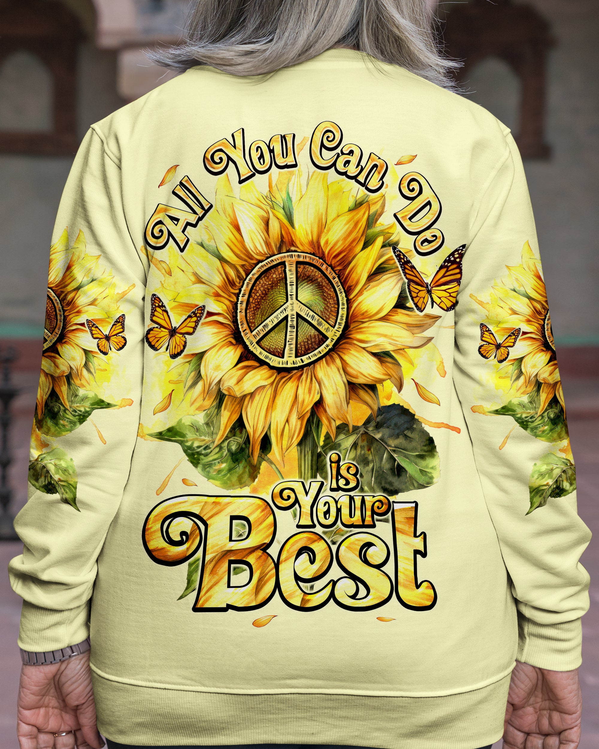 ALL YOU CAN DO IS YOUR BEST SUNFLOWER ALL OVER PRINT - TY0501241
