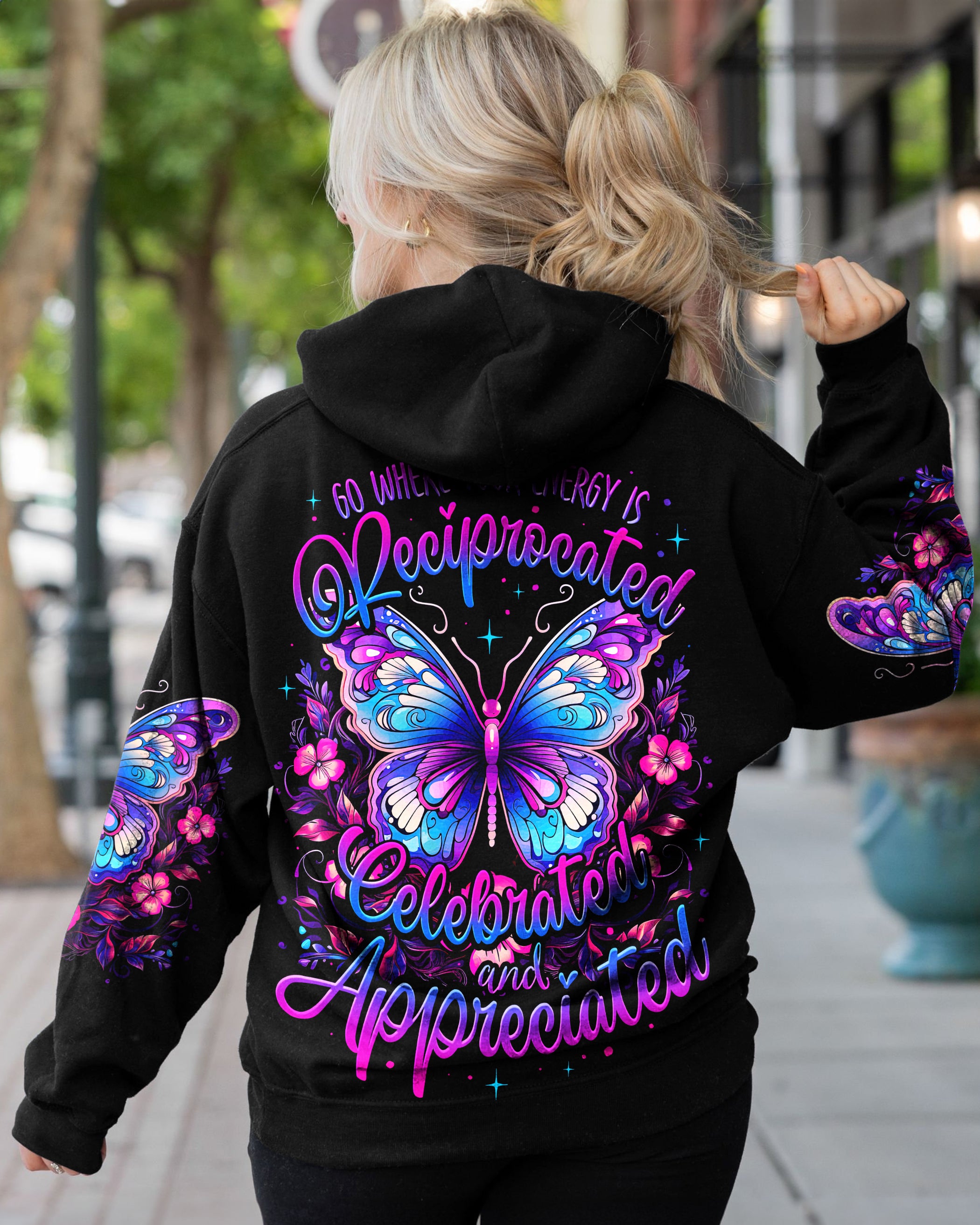 YOUR ENERGY IS CELEBRATED BUTTERFLY ALL OVER PRINT - TY2308232