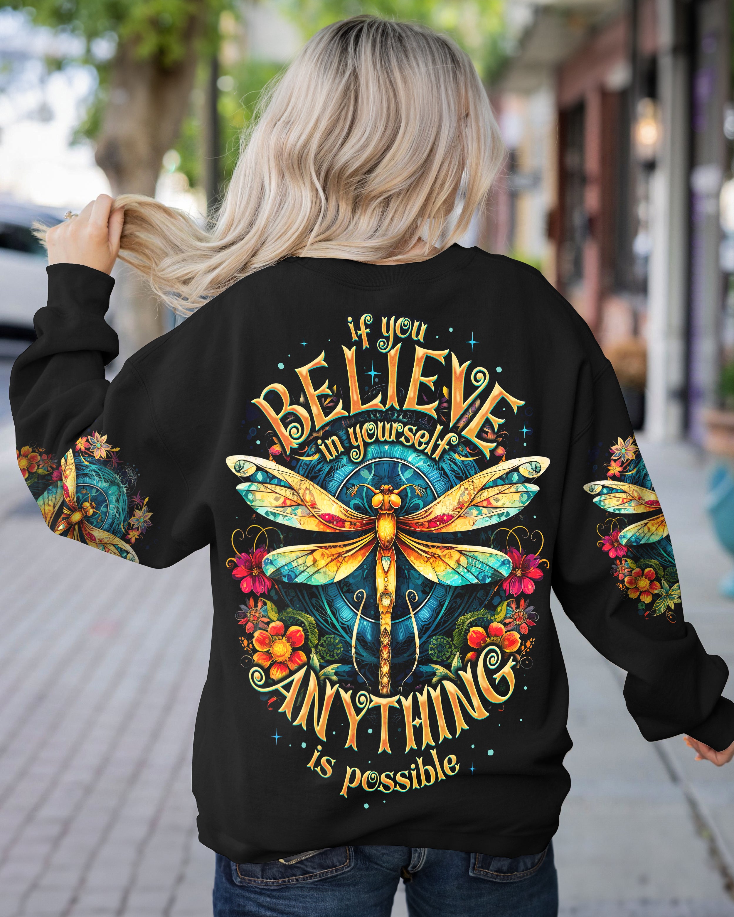 BELIEVE IN YOURSELF DRAGONFLY ALL OVER PRINT - TY2208231