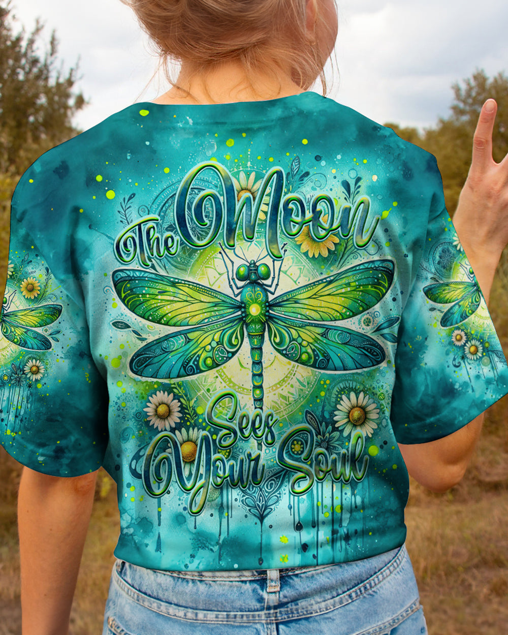 THE MOON SEES YOUR SOUL DRAGONFLY ALL OVER PRINT - TY0712232