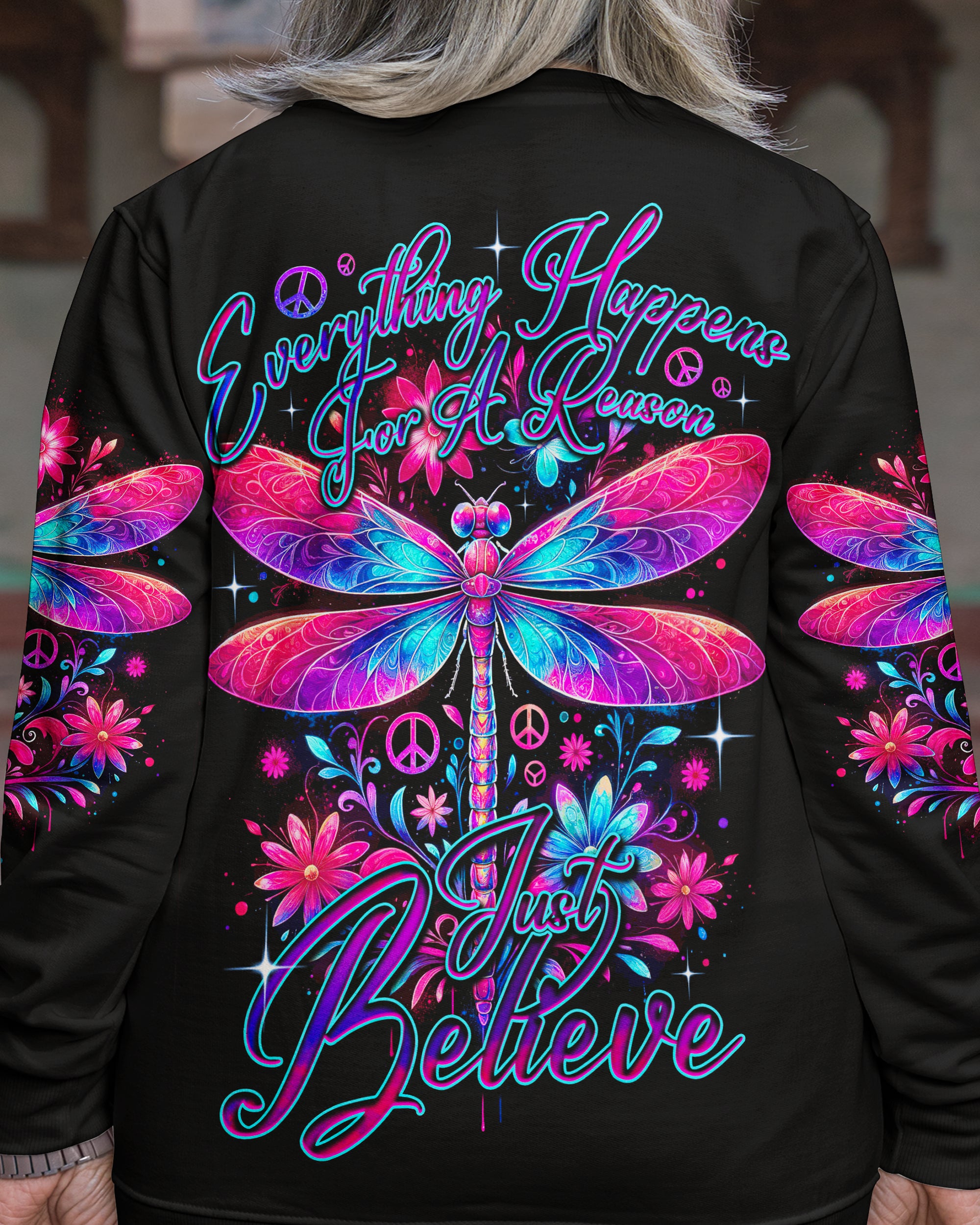 JUST BELIEVE DRAGONFLY ALL OVER PRINT - TY1512232
