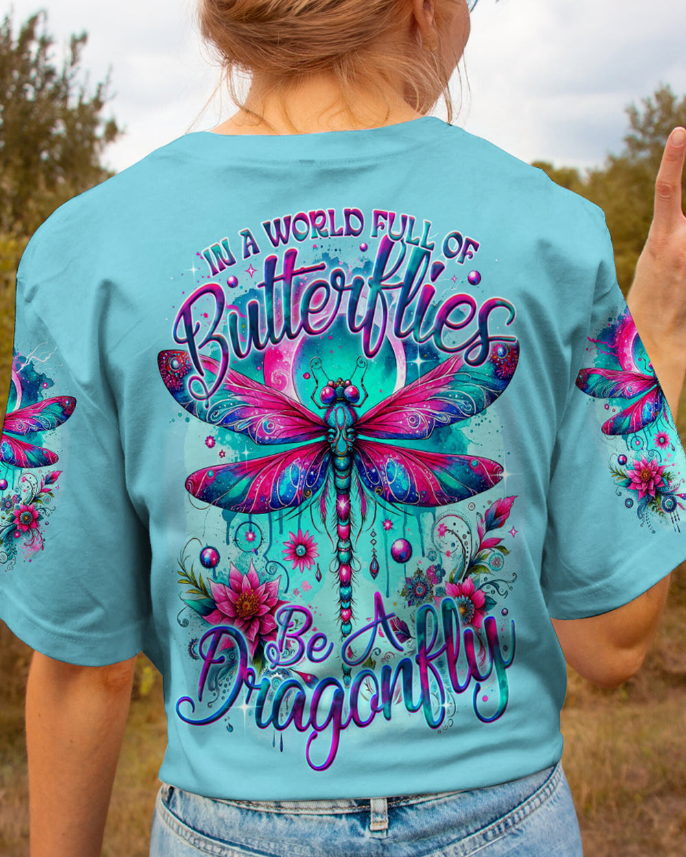BE A DRAGONFLY ALL OVER PRINT - TY0912233