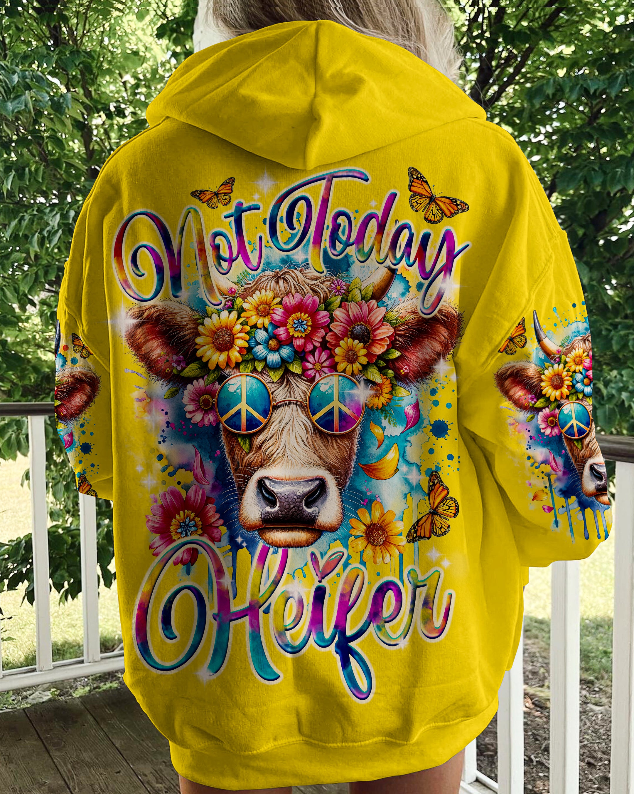 NOT TODAY HEIFER ALL OVER PRINT - TY2912231